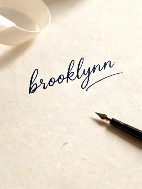 "brooklynn" — Cursive text effect