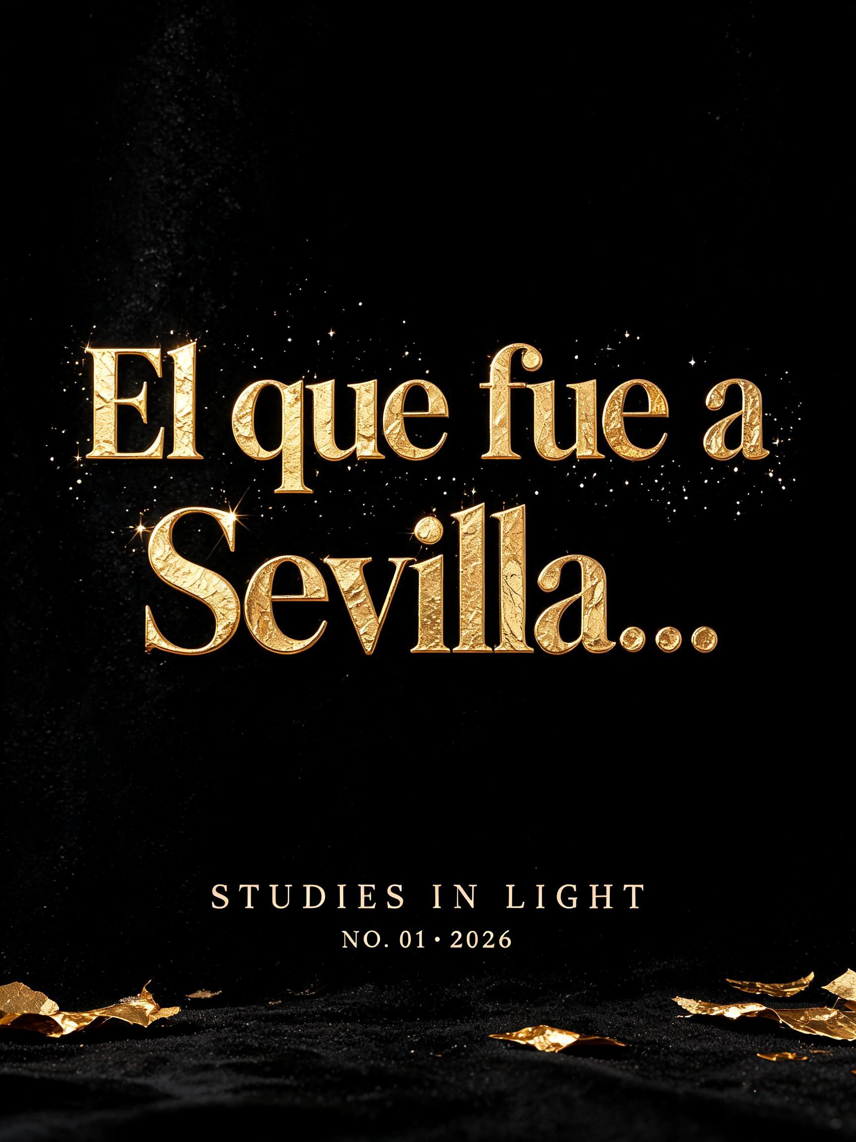 "El que fue a Sevilla…" — Luxury Gold | AI Text Effect Generator
