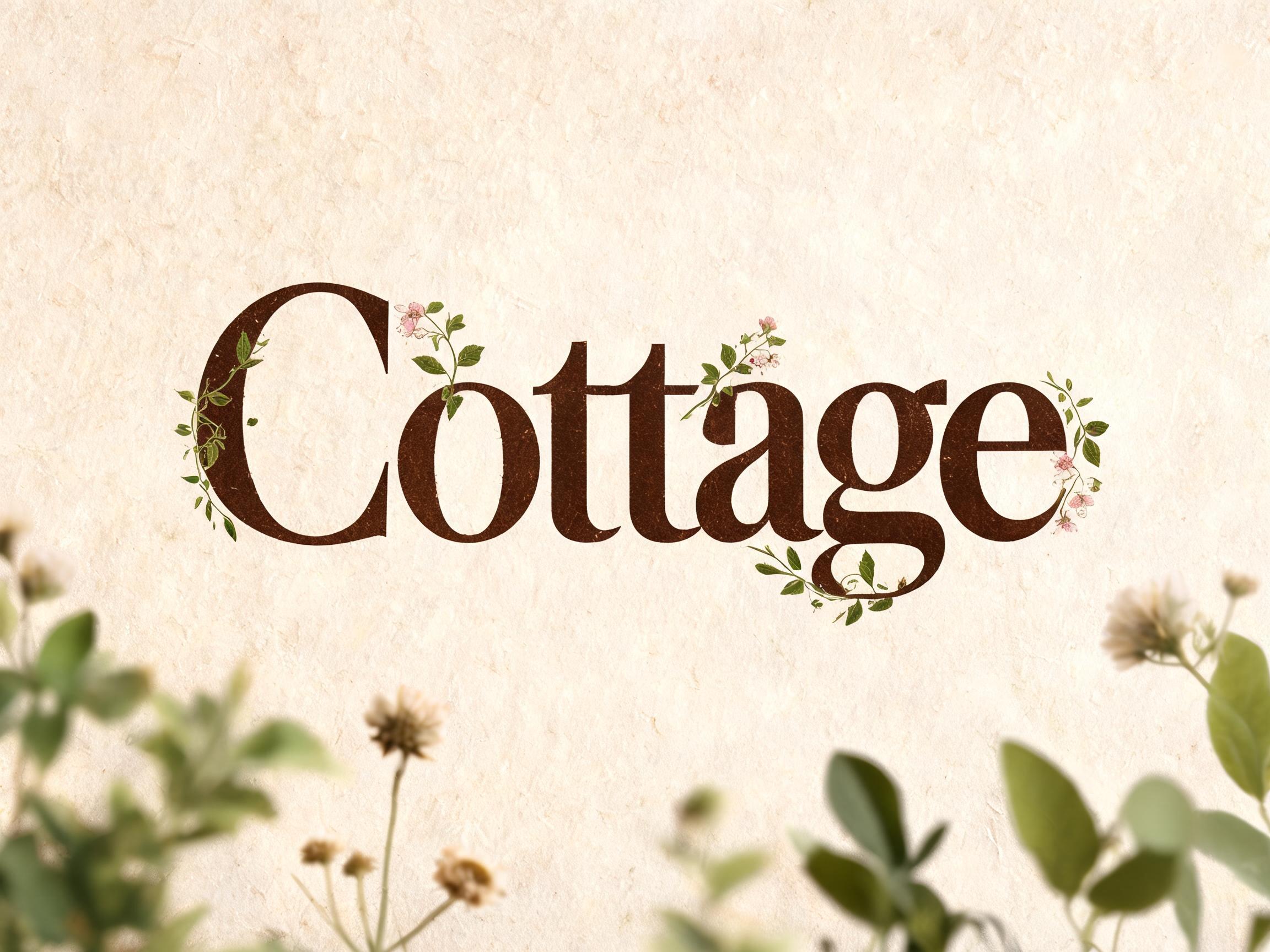 "Cottage" — Diy | AI Text Effect Generator