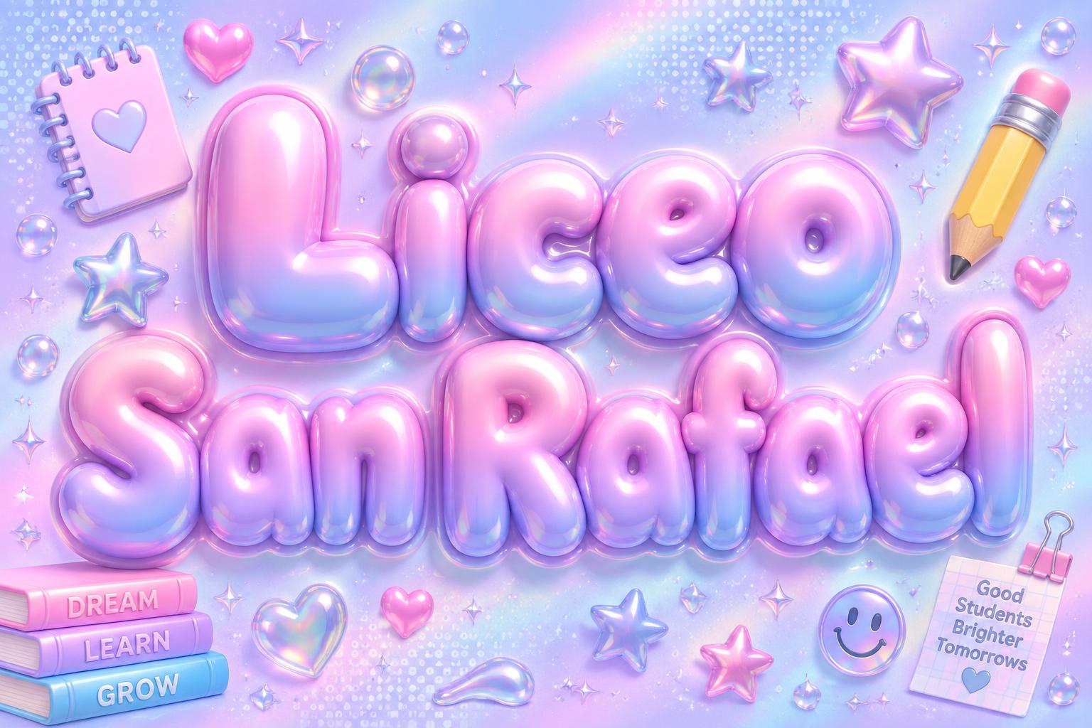 "Liceo San Rafael" — Y2k Bubbly | AI Text Effect Generator