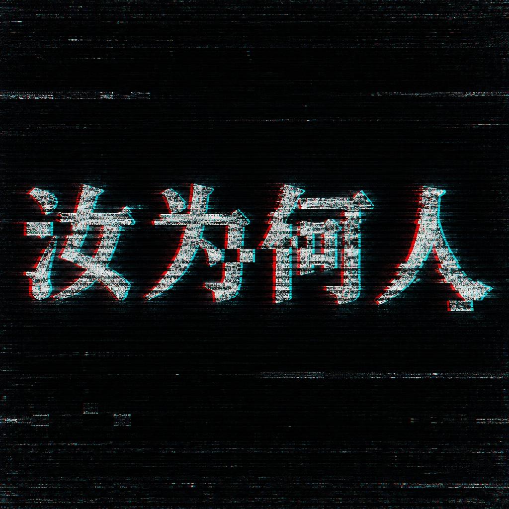 "汝为何人" — Glitch | AI Text Effect Generator