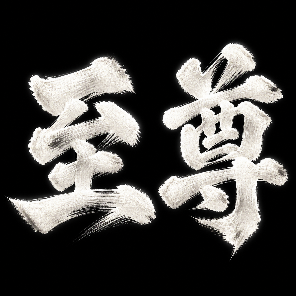 "至尊" — Brush Japanese Ink | AI Text Effect Generator