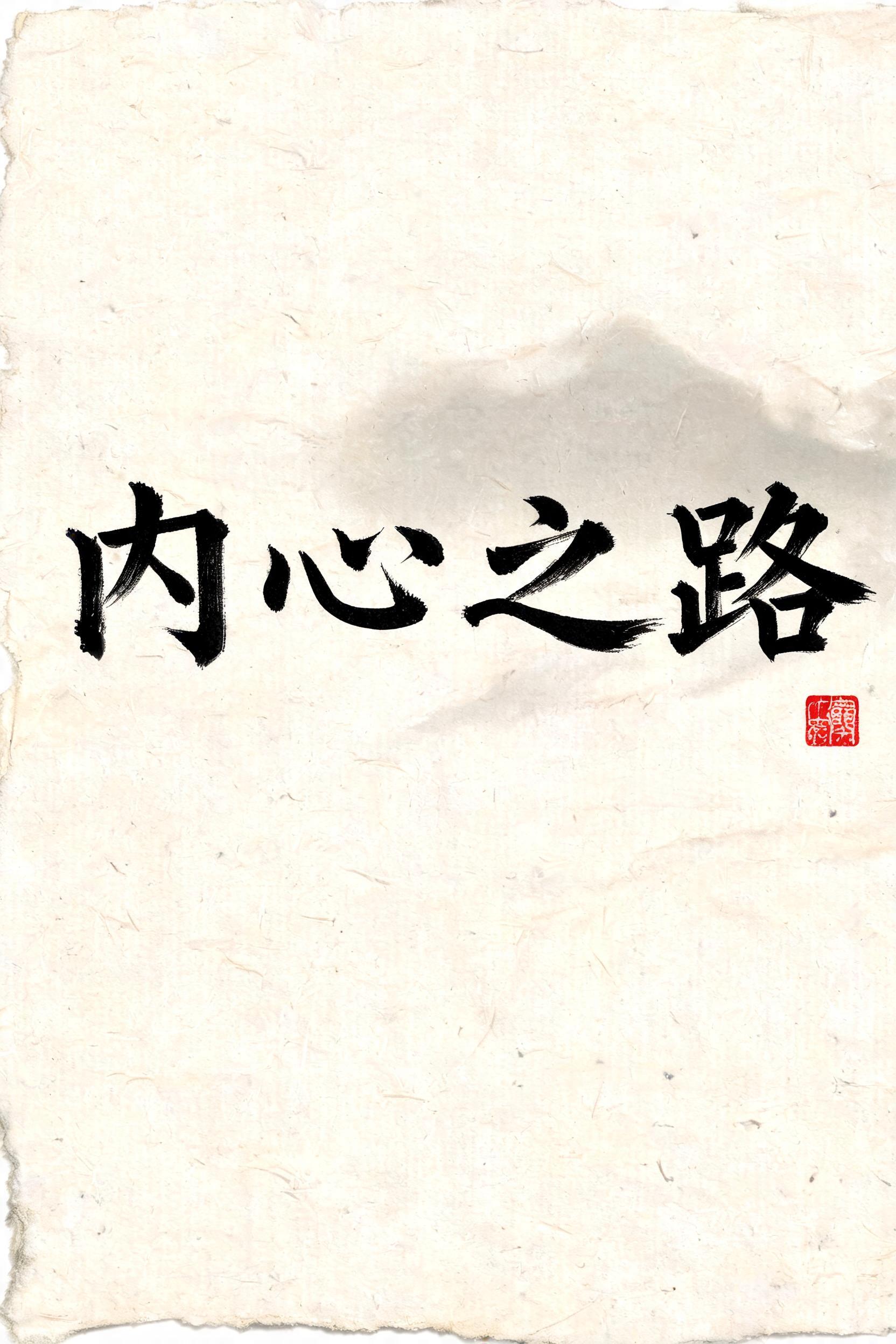 "內心之路" — Brush Chinese Ink | AI Text Effect Generator