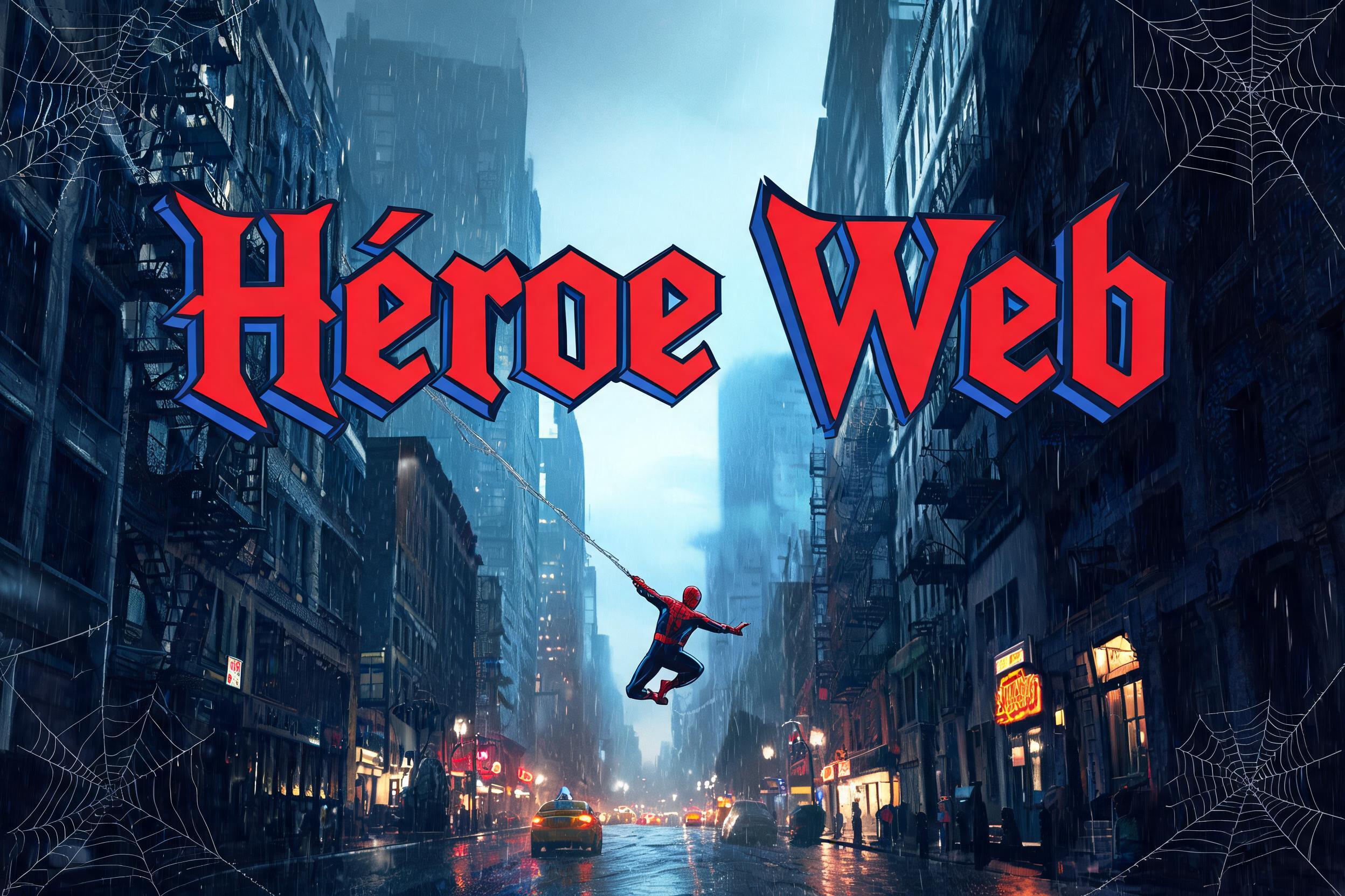 "Héroe Web" — Spider Hero | AI Text Effect Generator