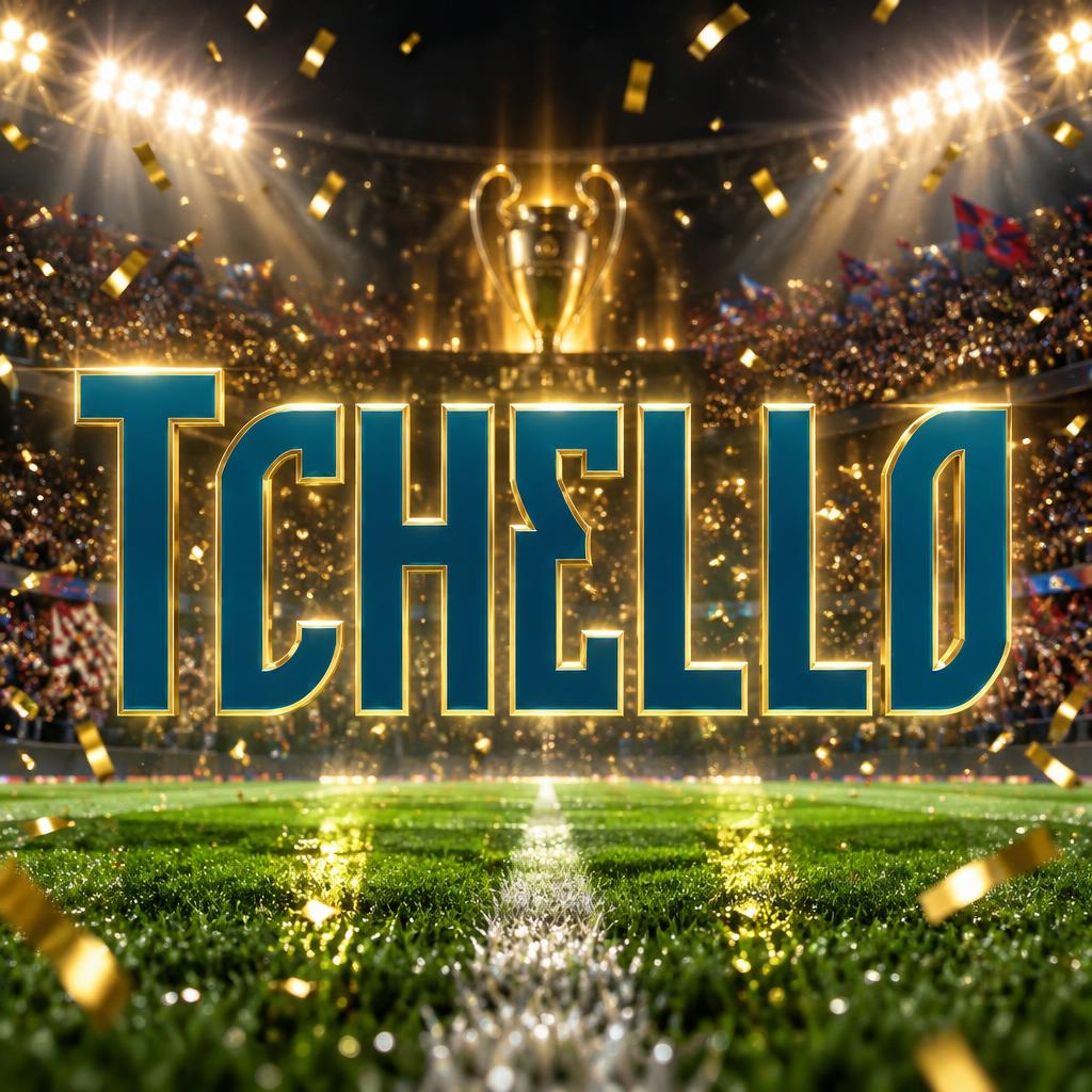 "Tchello" — Sports Football | AI Text Effect Generator