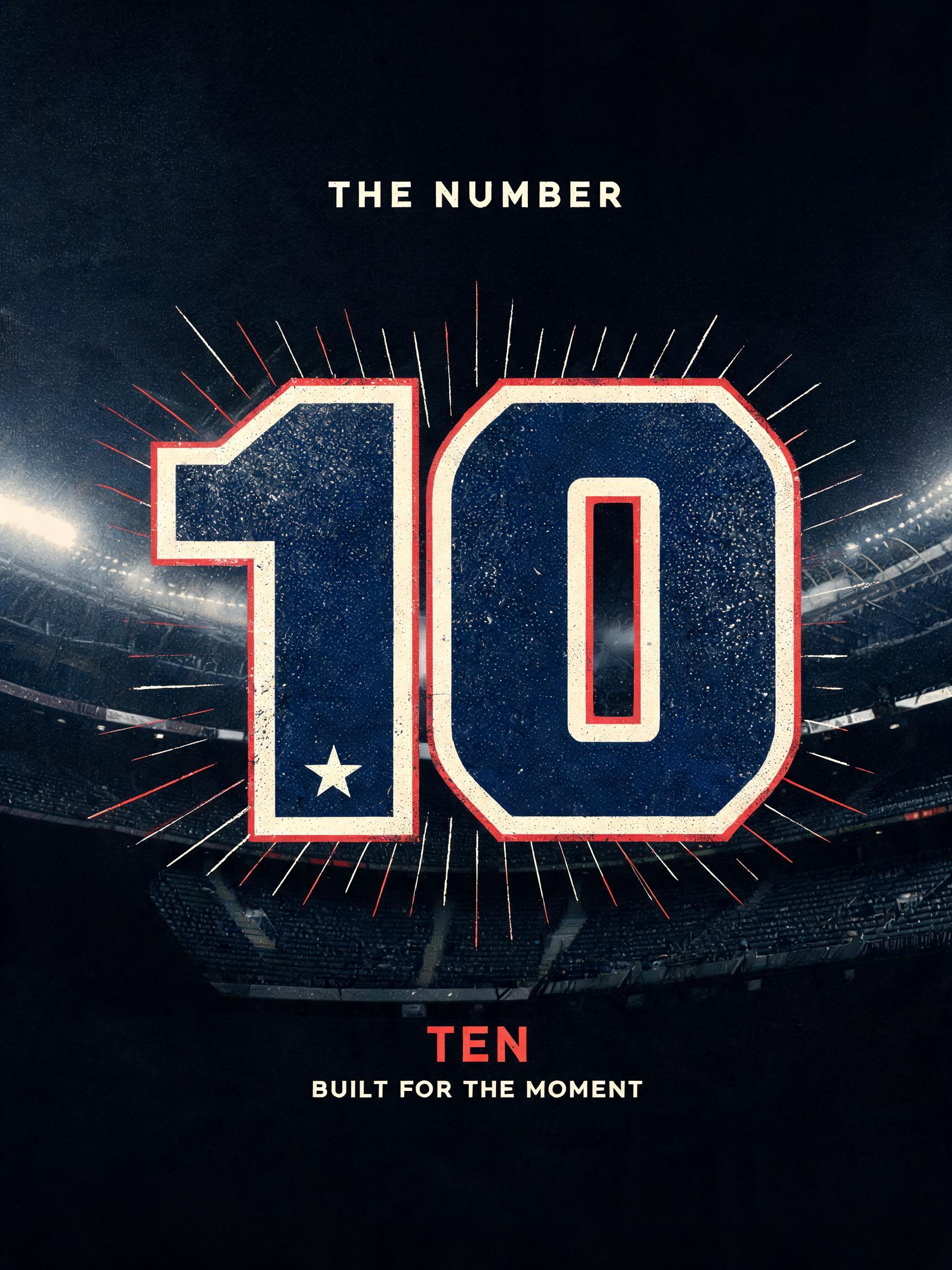 "10" — Sports | AI Text Effect Generator