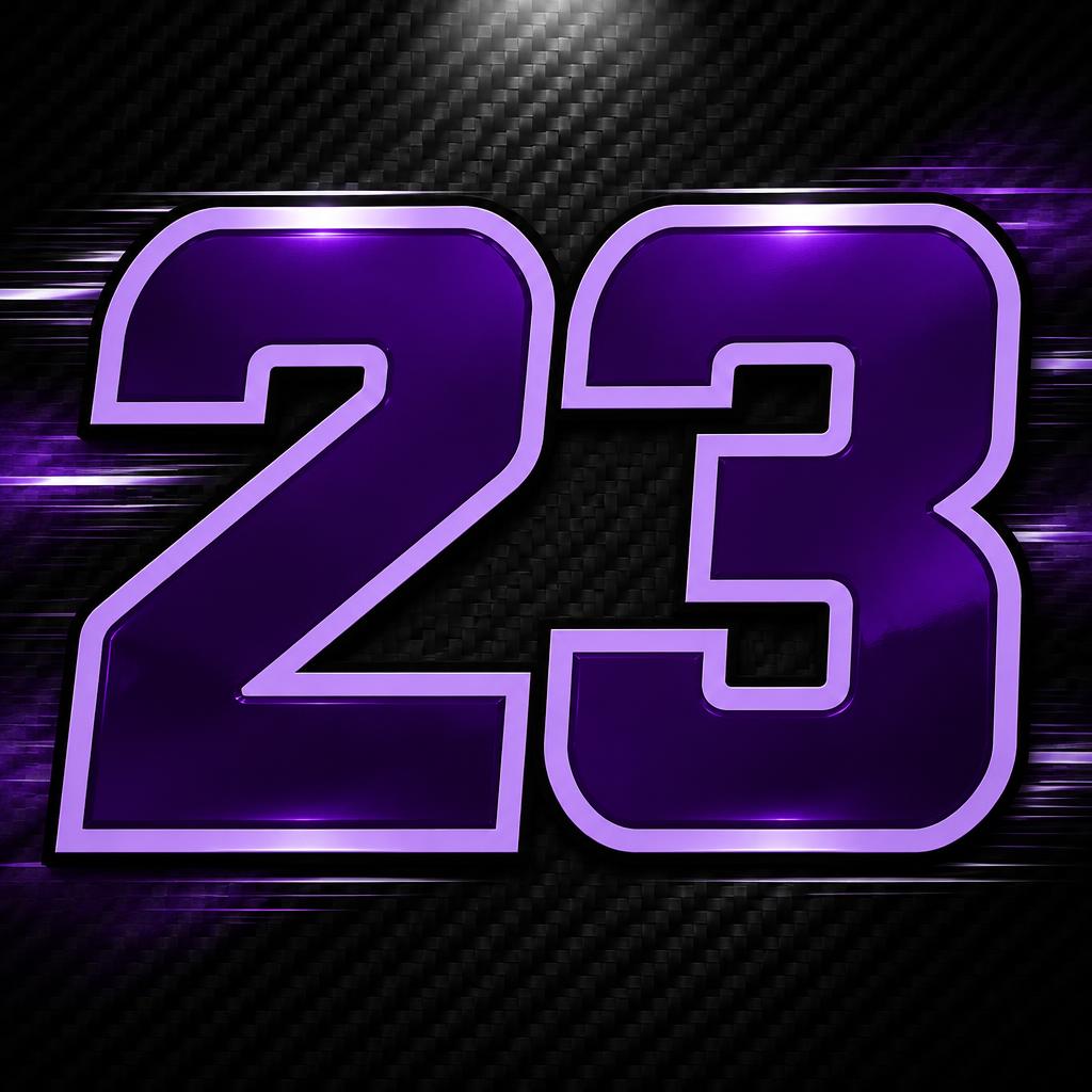 "23" — Racing | AI Text Effect Generator