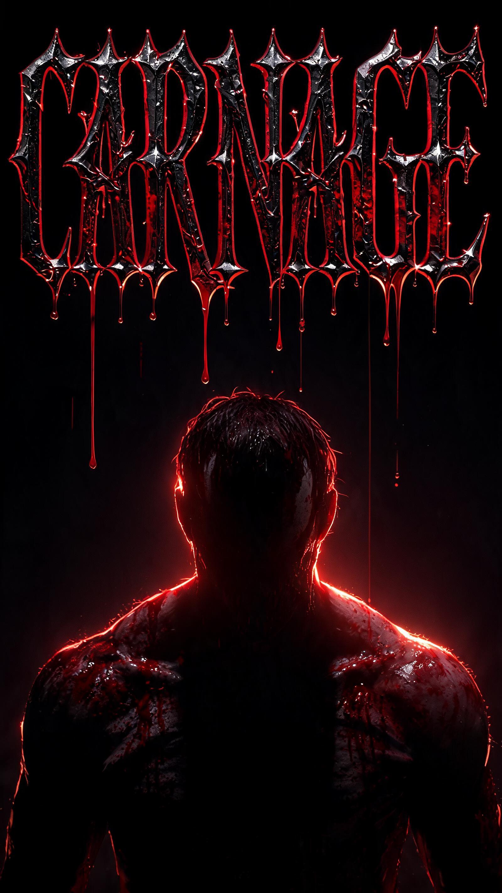 "Carnage" — Cinematic Horror text effect