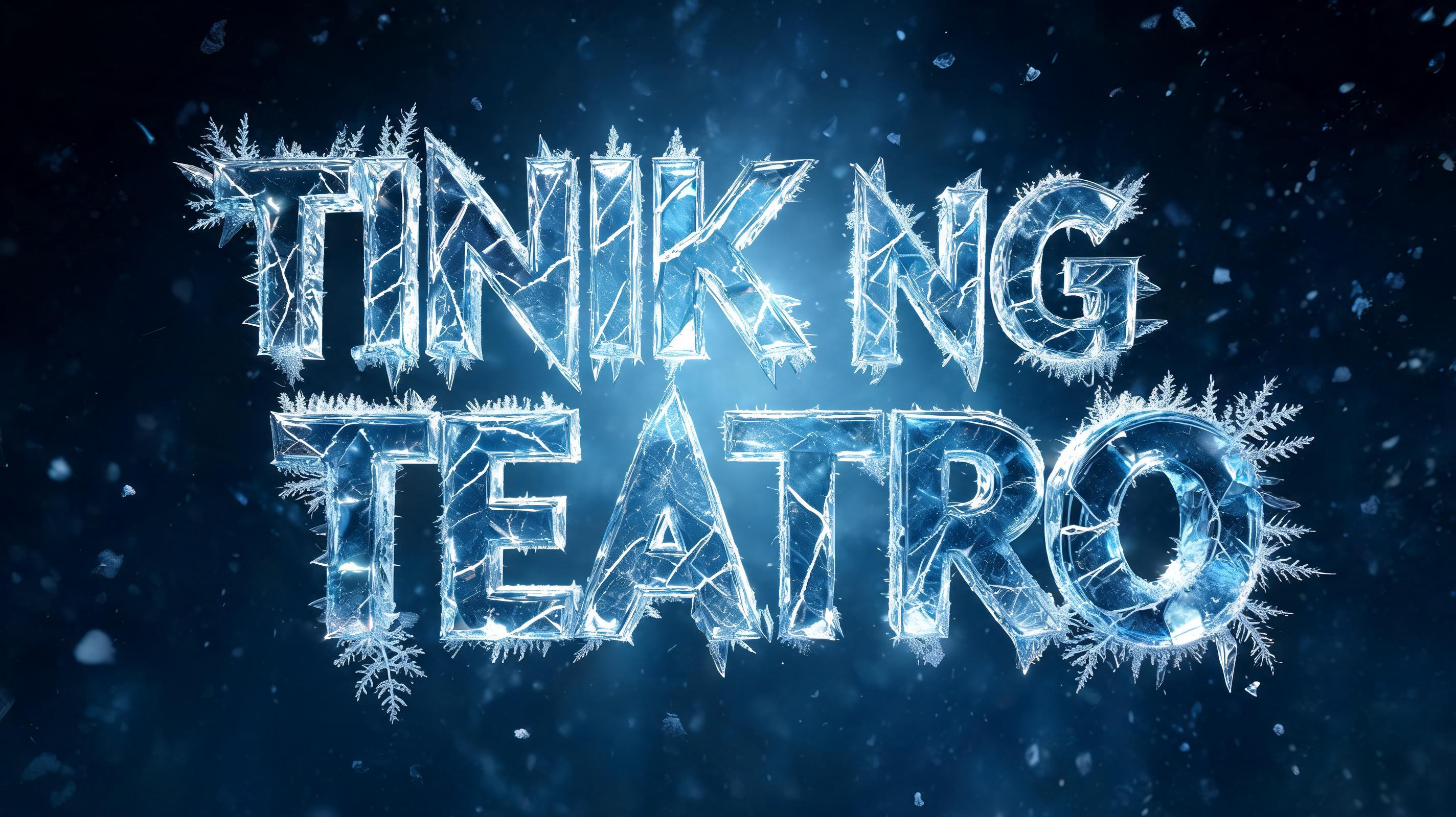 "Tinik ng Teatro" — Ice Crystal text effect