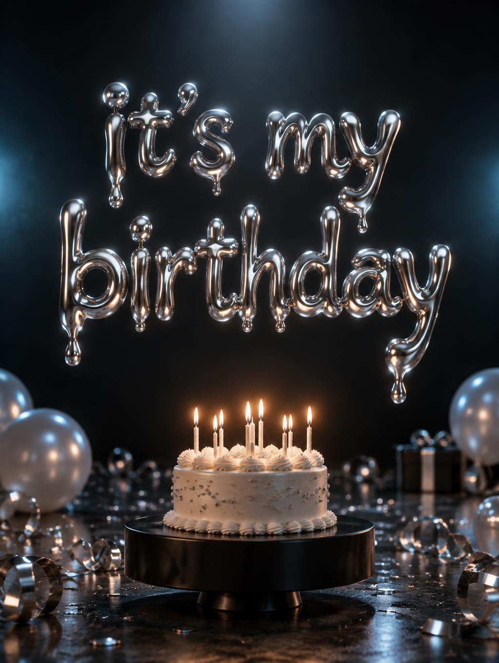 "it's my birthday" —  | AI Text Effect Generator