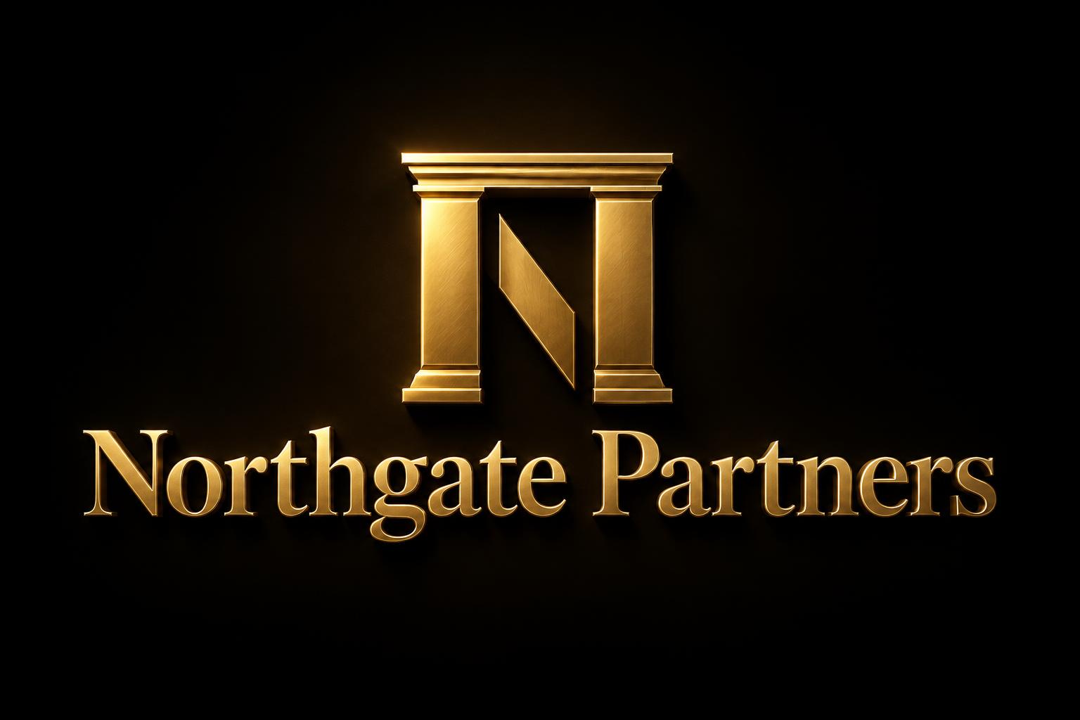 "Northgate Partners" — 3d Bold Gold | AI Text Effect Generator