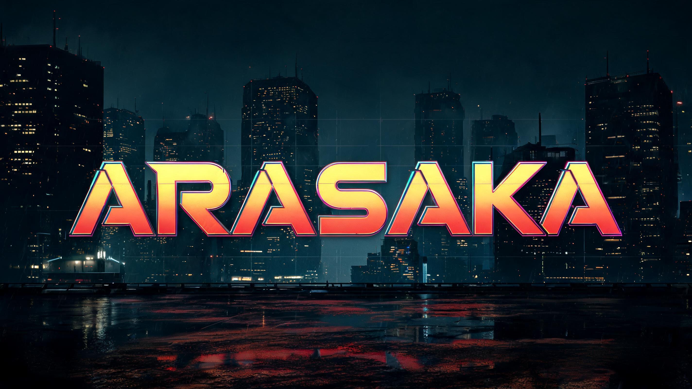 "ARASAKA" — Cyberpunk 2077 | AI Text Effect Generator