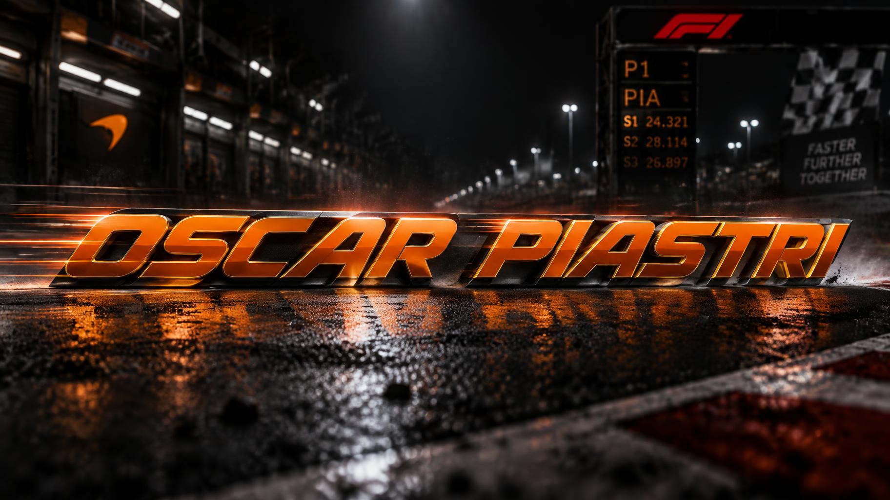 "OSCAR PIASTRI" — Racing | AI Text Effect Generator