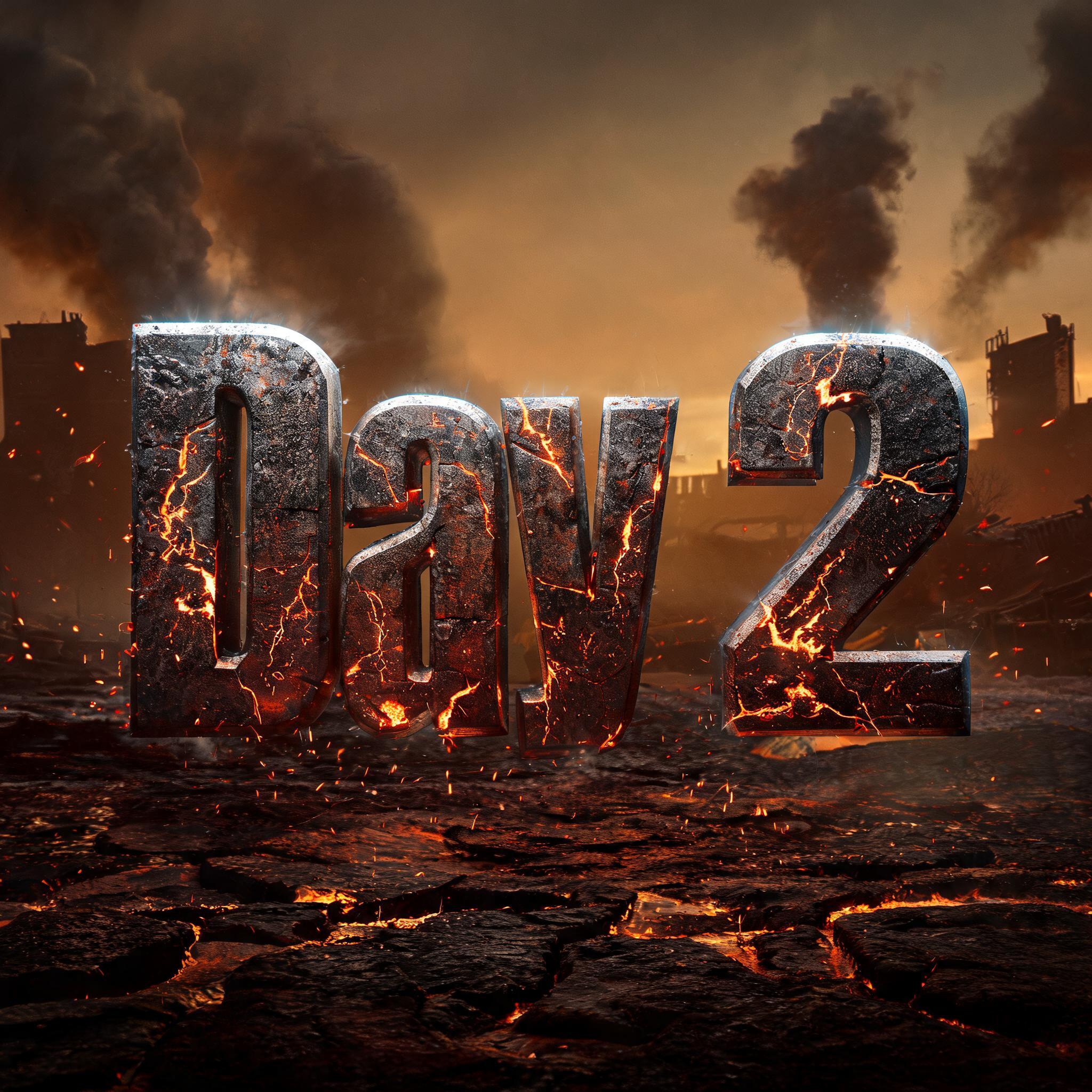 "Day 2" — Post Apocalyptic | AI Text Effect Generator