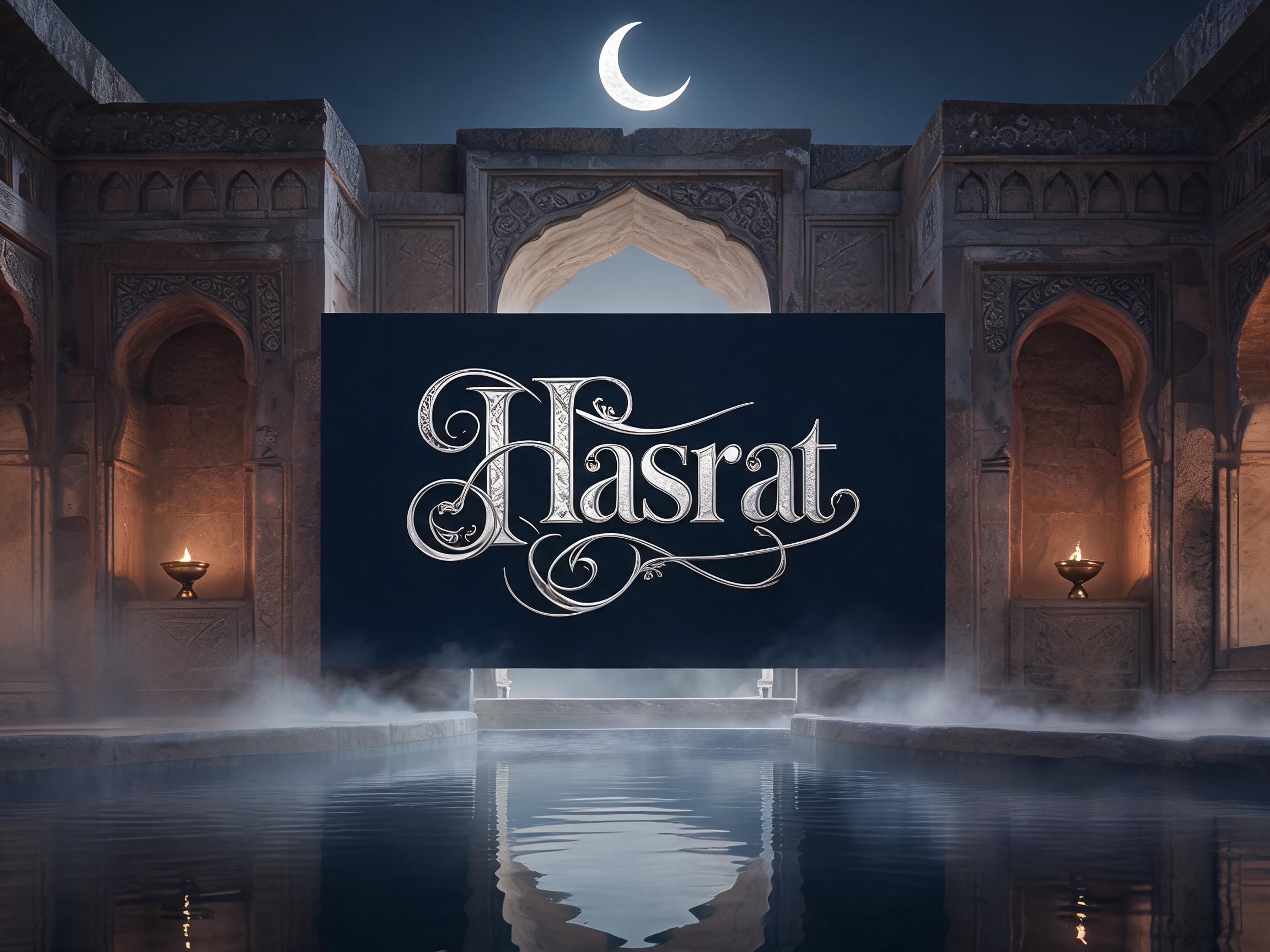 "Hasrat" —  | AI Text Effect Generator