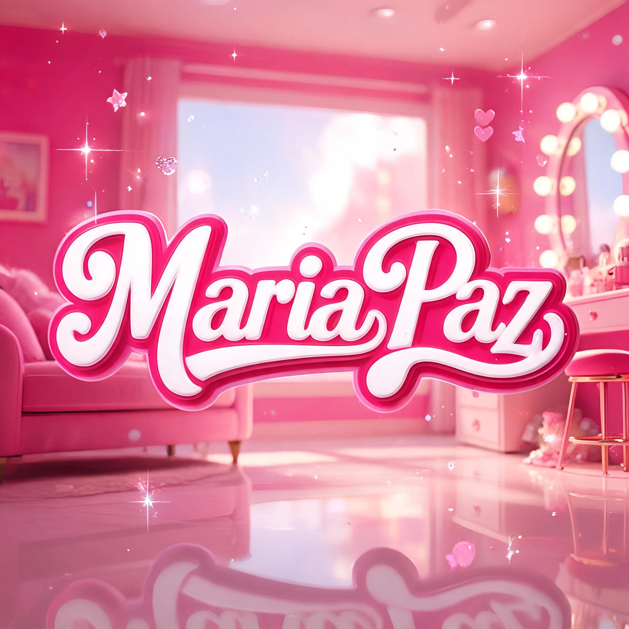 "MariaPaz" — Barbie | AI Text Effect Generator