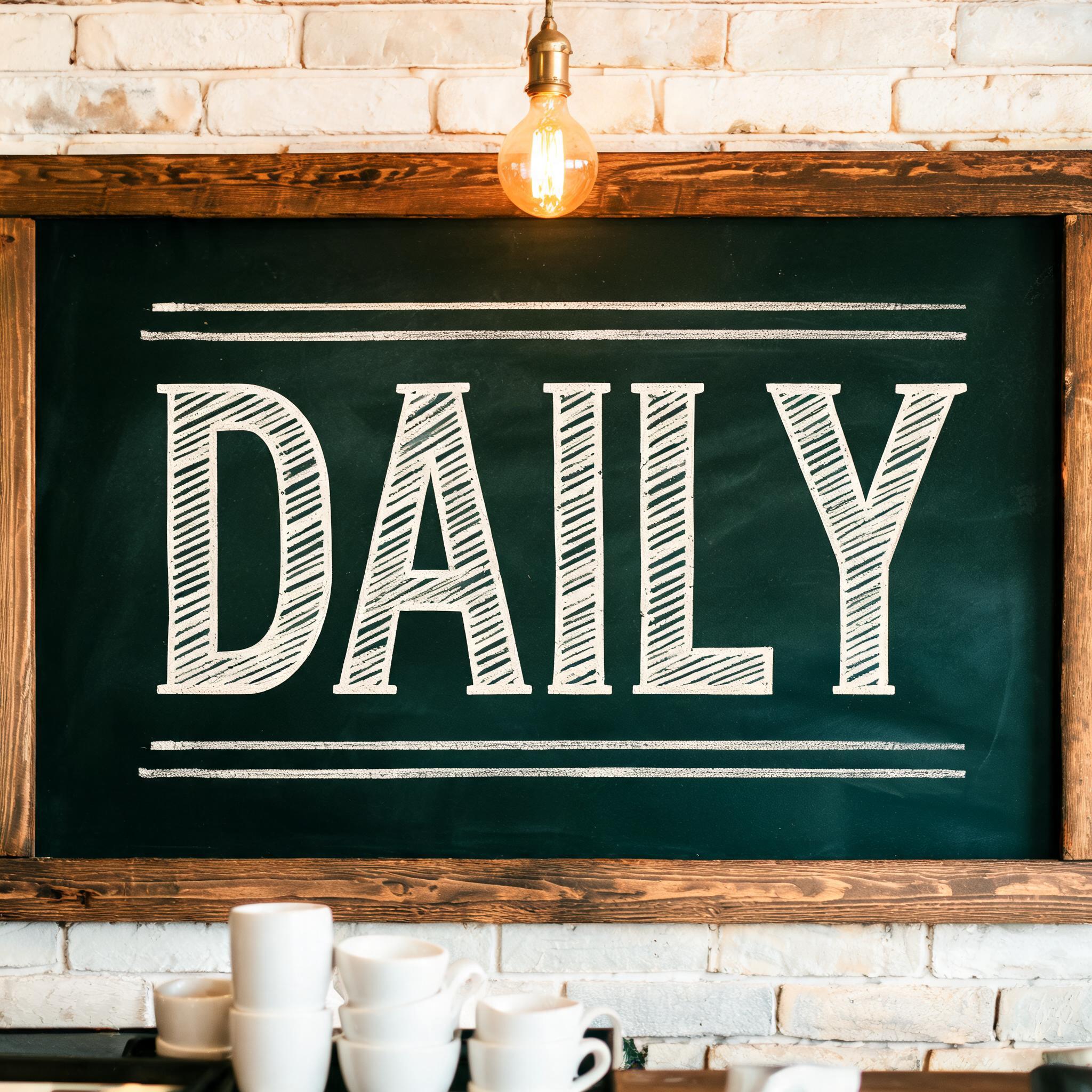 "DAILY" — Chalk | AI Text Effect Generator