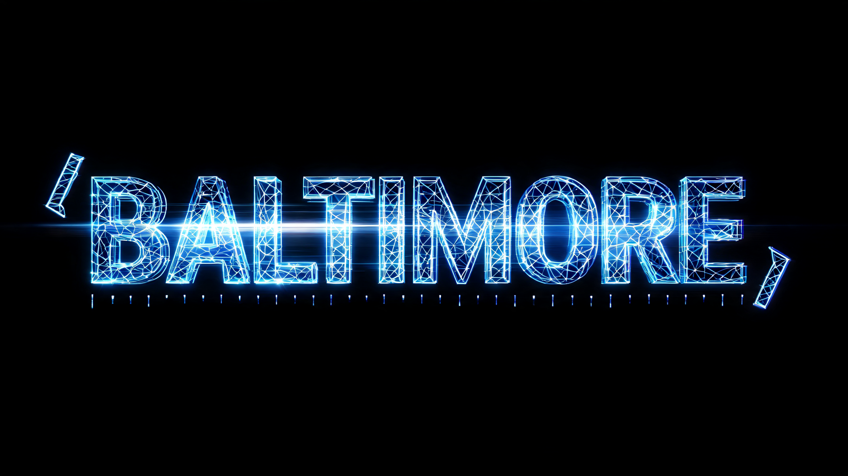 "BALTIMORE" — Futuristic | AI Text Effect Generator
