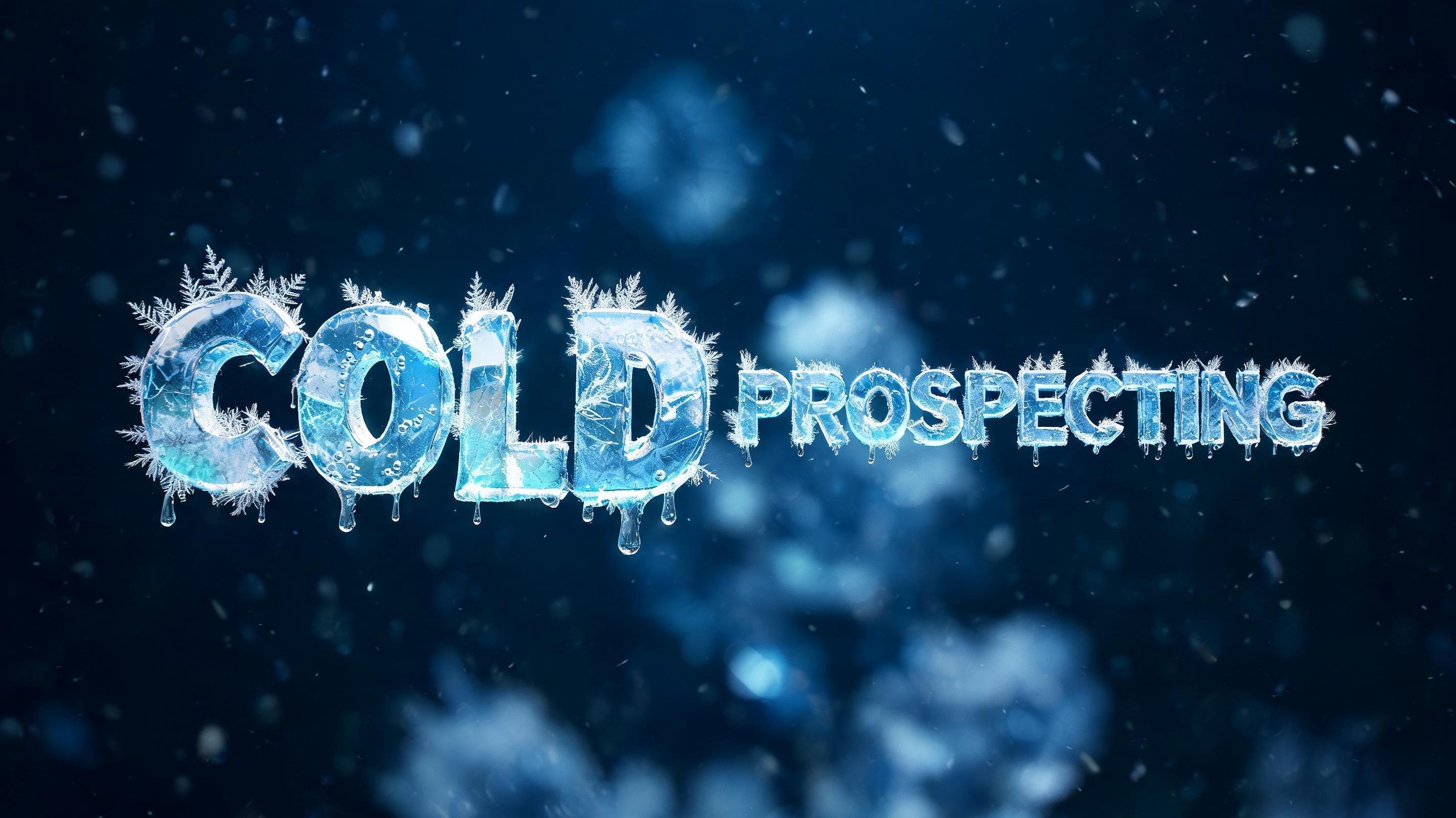 "COLD PROSPECTING" — Ice Crystal | AI Text Effect Generator