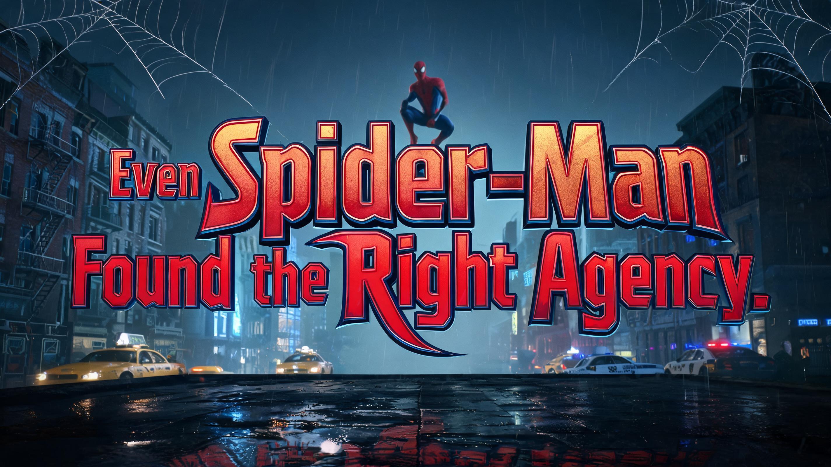 "Even Spider-Man Found the Right Agency." — Spider Hero | AI Text Effect Generator
