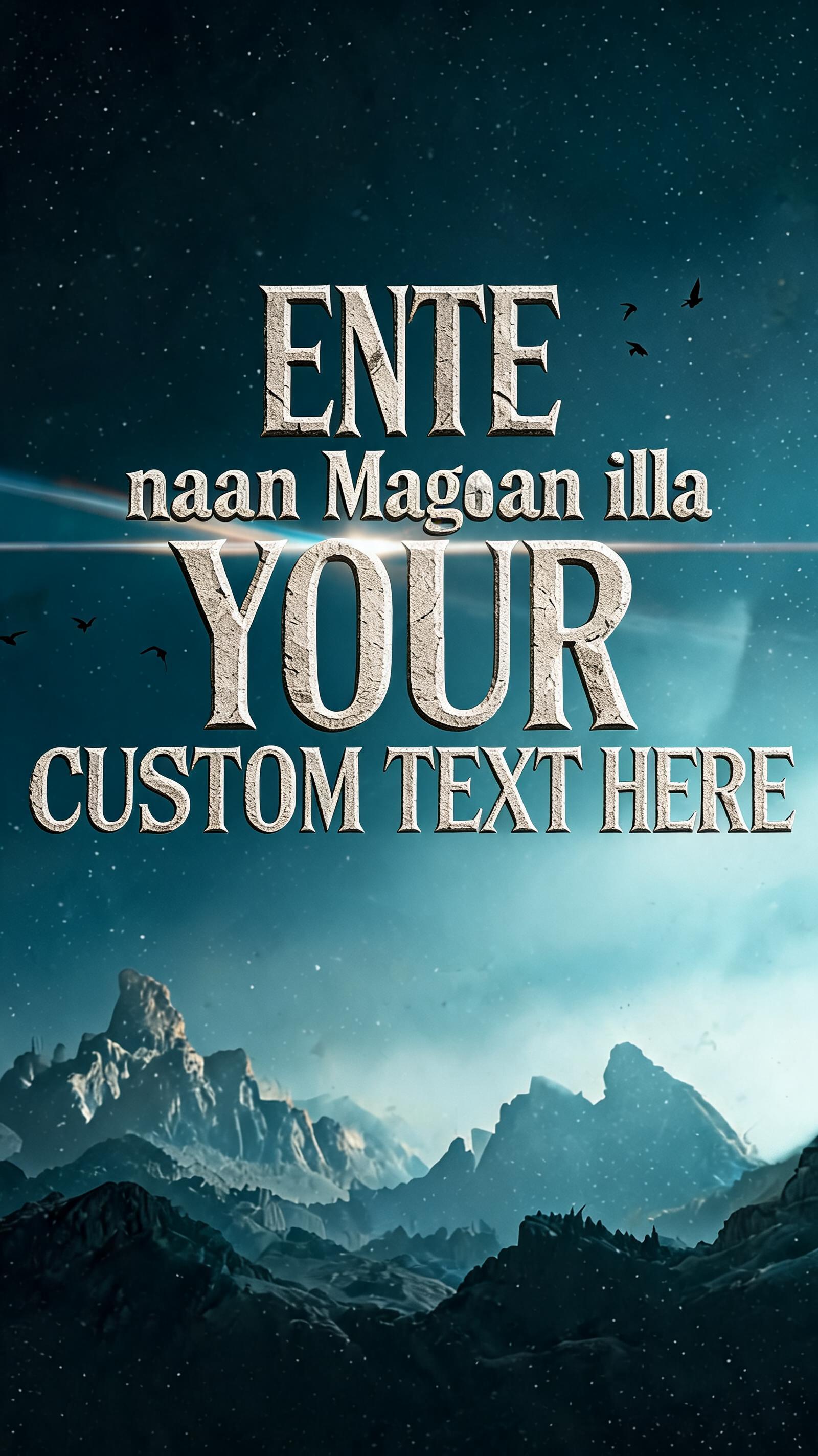 "ENTE" — Cinematic Netflix text effect
