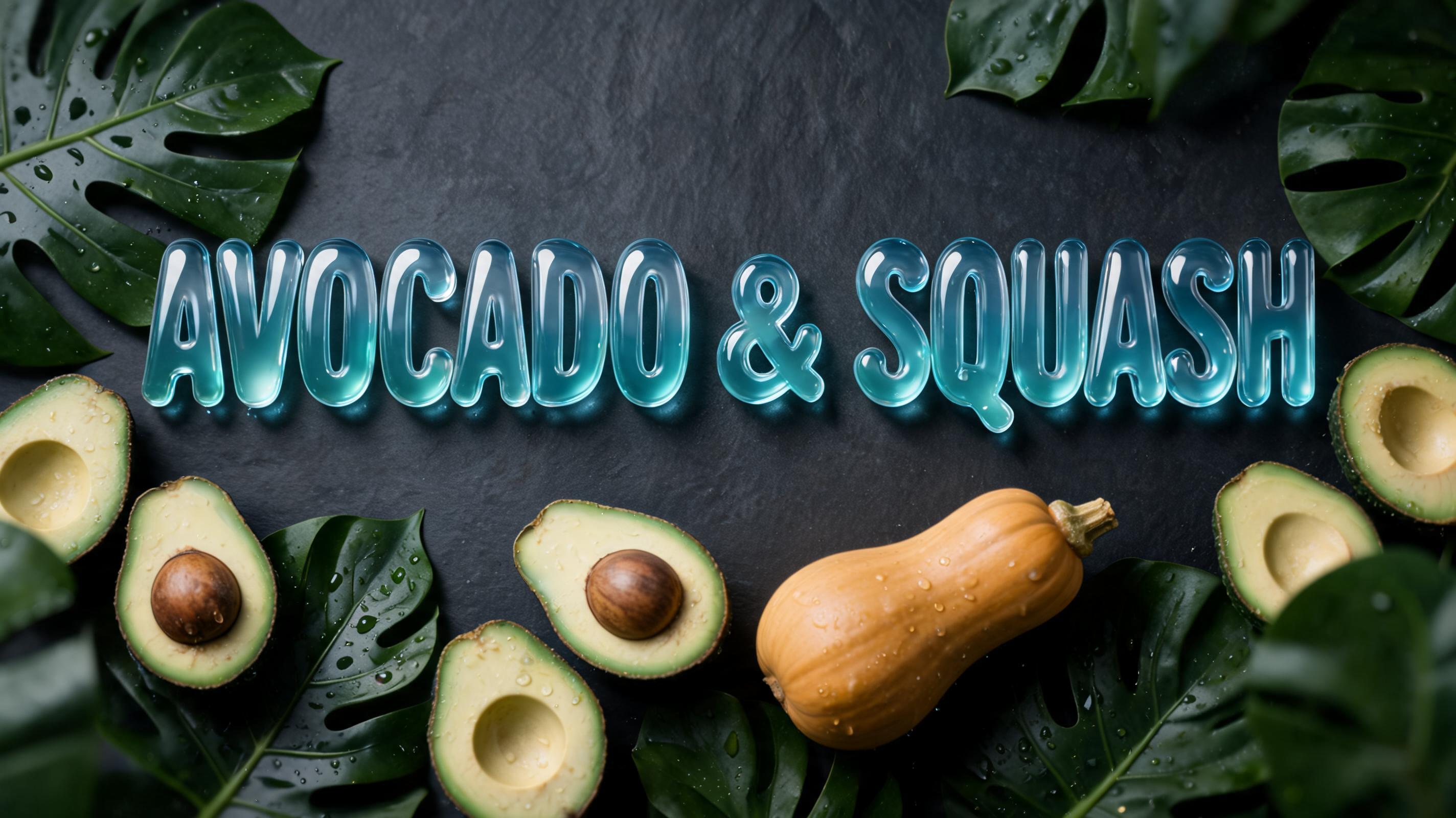 "AVOCADO & SQUASH" —  | AI Text Effect Generator