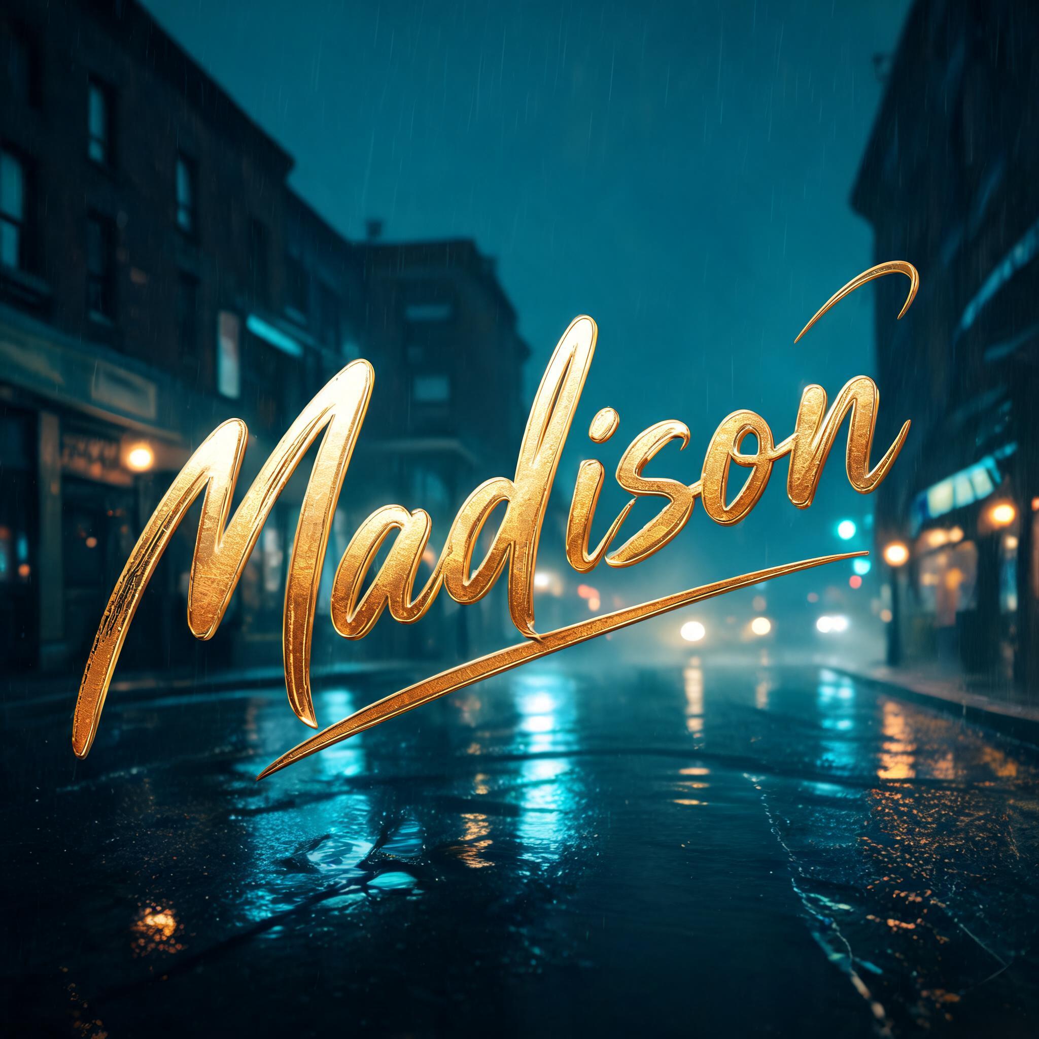 "Madison" — Cinematic | AI Text Effect Generator