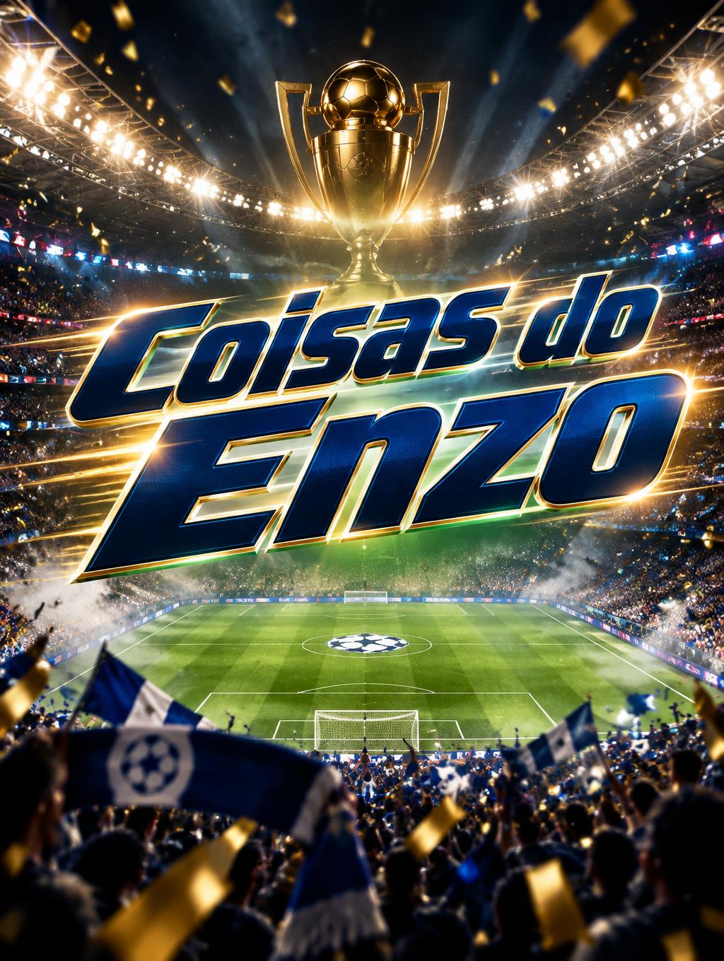 "Coisas do Enzo" — Sports Football | AI Text Effect Generator