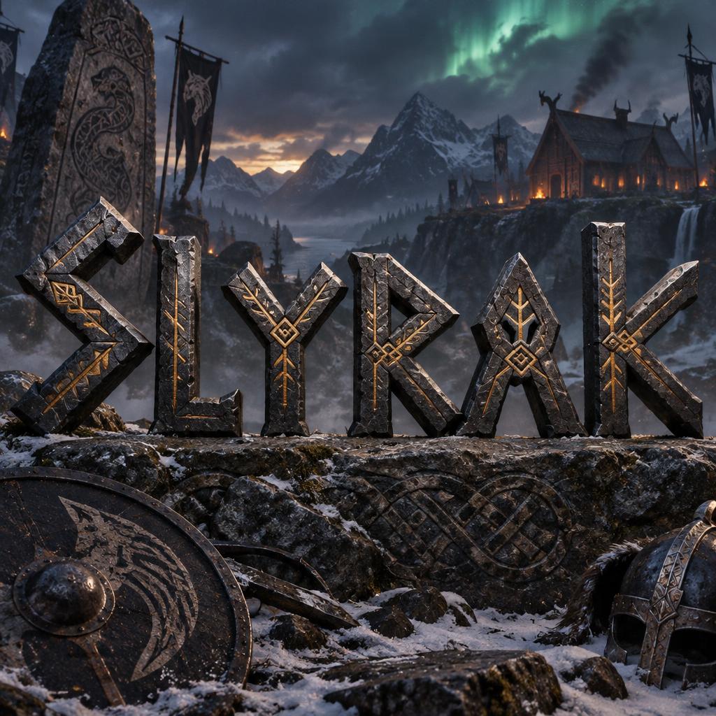 "Slyrak" — Viking | AI Text Effect Generator