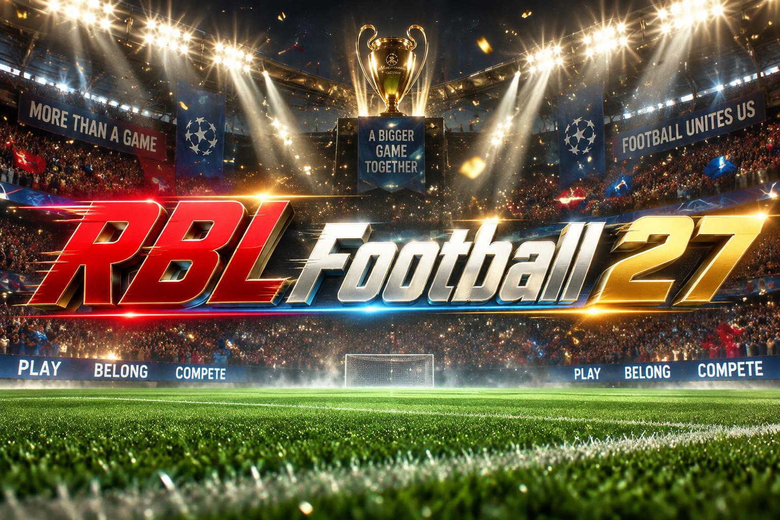 "RBL Football 27" — Sports Football | AI Text Effect Generator
