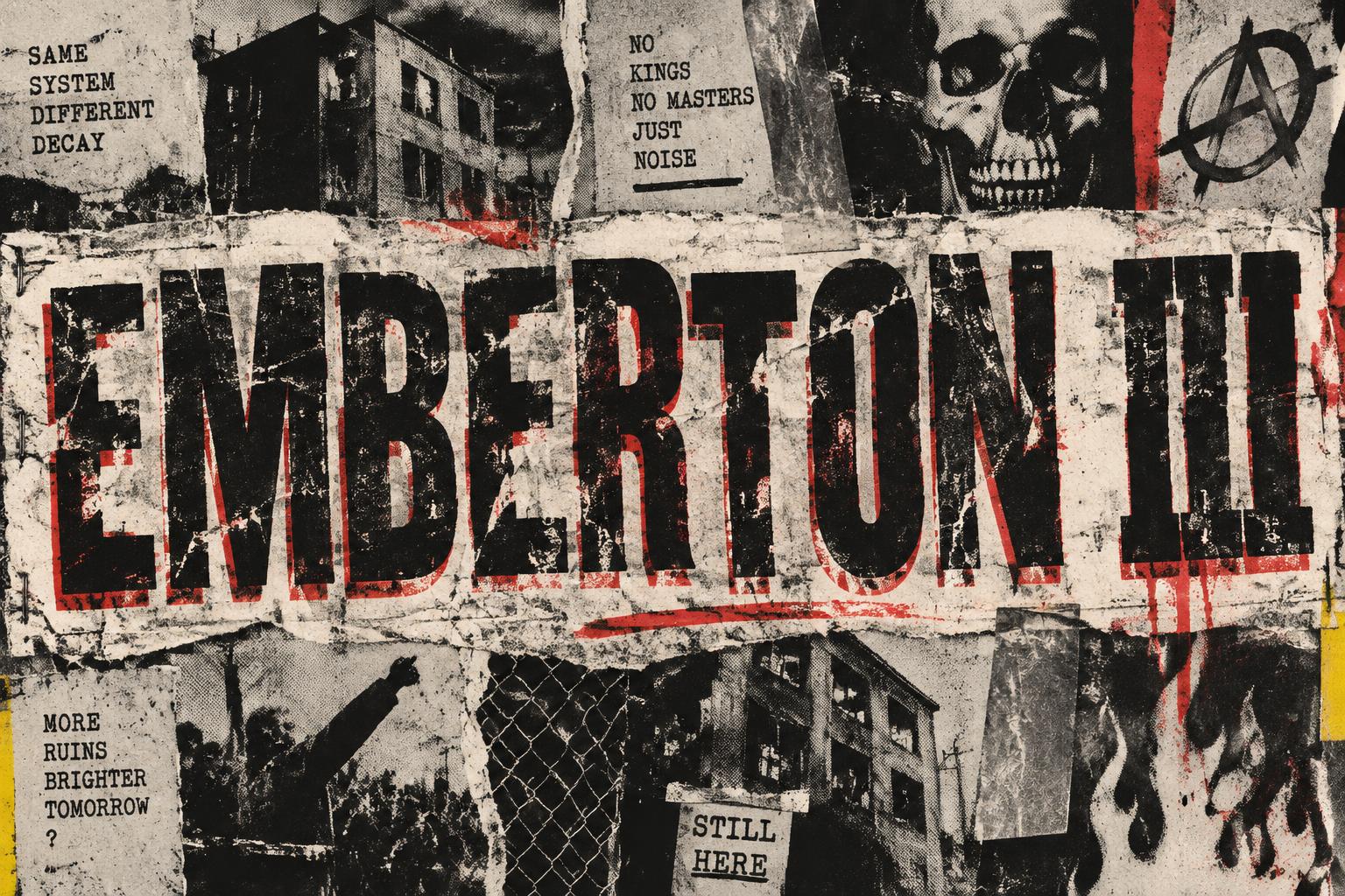 "EMBERTON III" — Grunge | AI Text Effect Generator