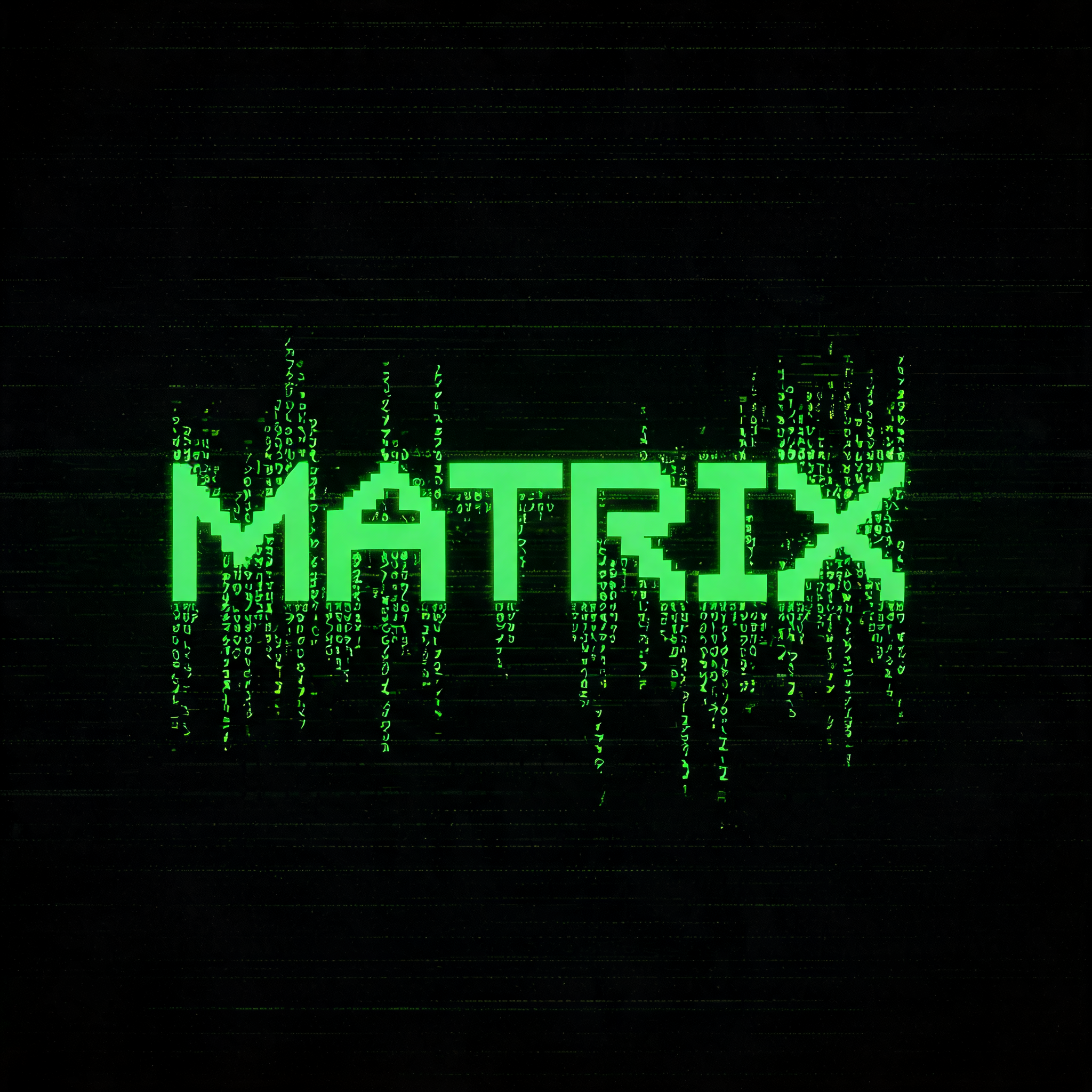 "MATRIX" — Cyberpunk Data Stream | AI Text Effect Generator