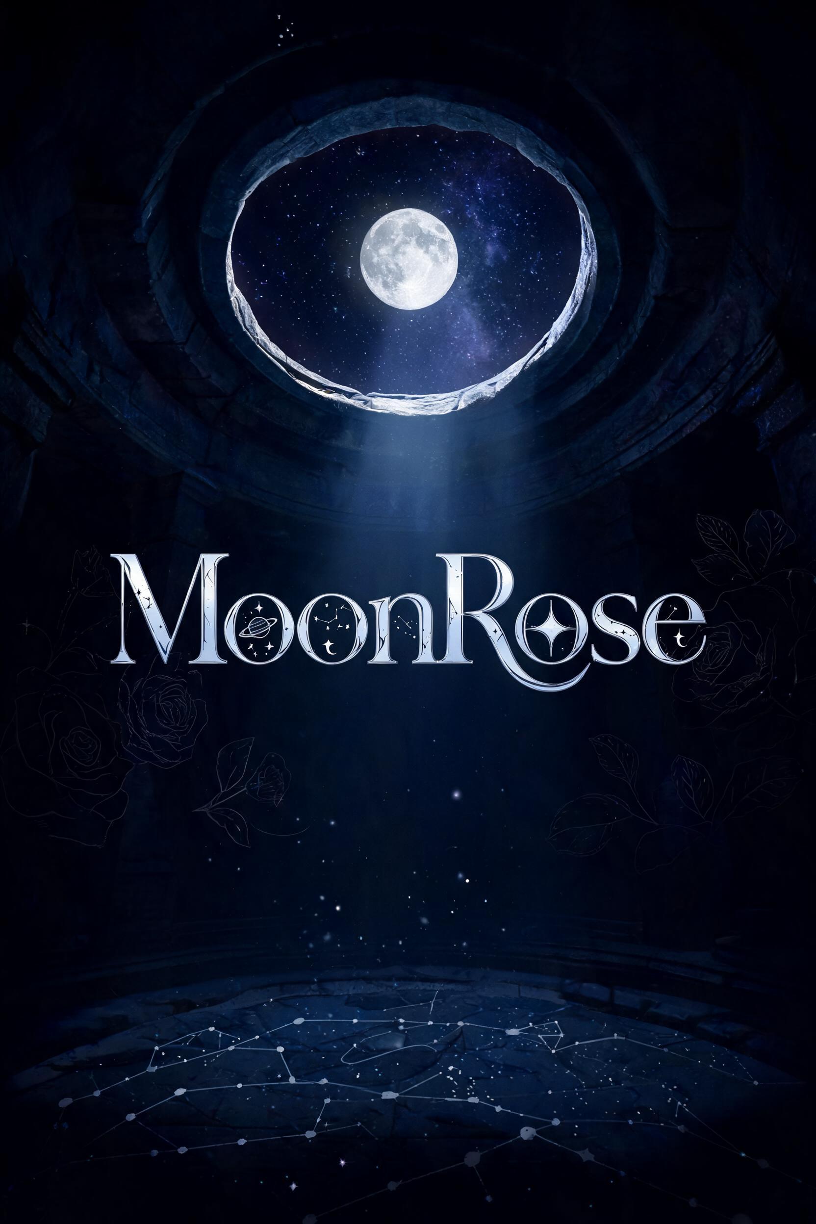 "MoonRose" — Celestial Symbol | AI Text Effect Generator