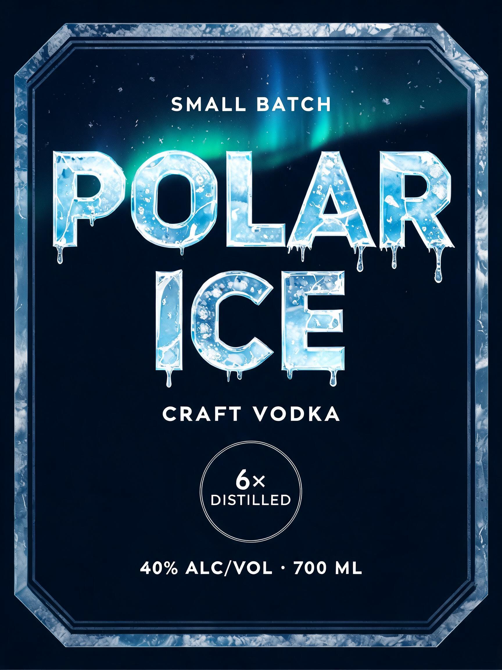 SMALL BATCH
POLAR
ICE
CRAFT VODKA
6× DISTILLED
40% ALC/VOL · 700 ML