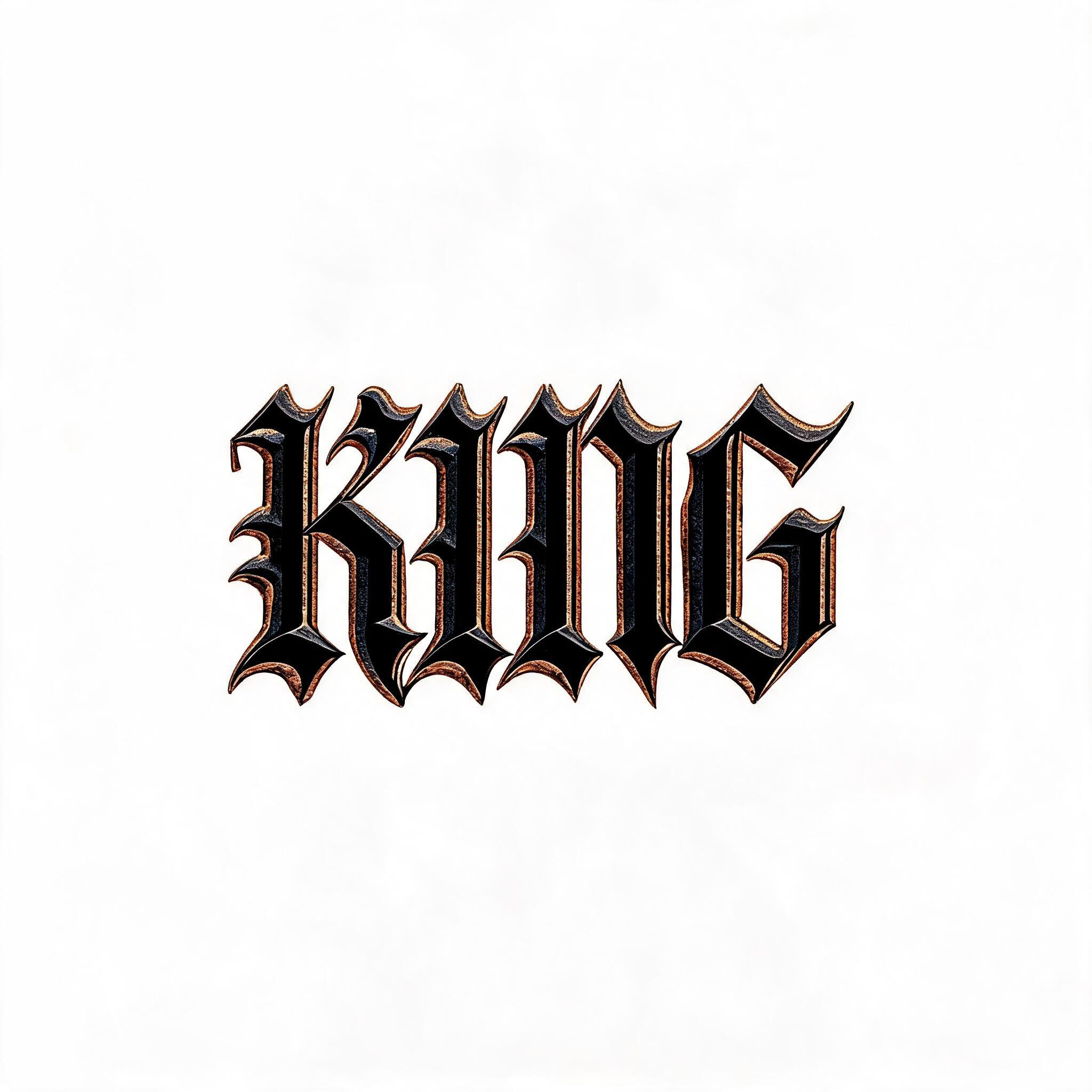"KING" — Gothic Font | AI Text Effect Generator