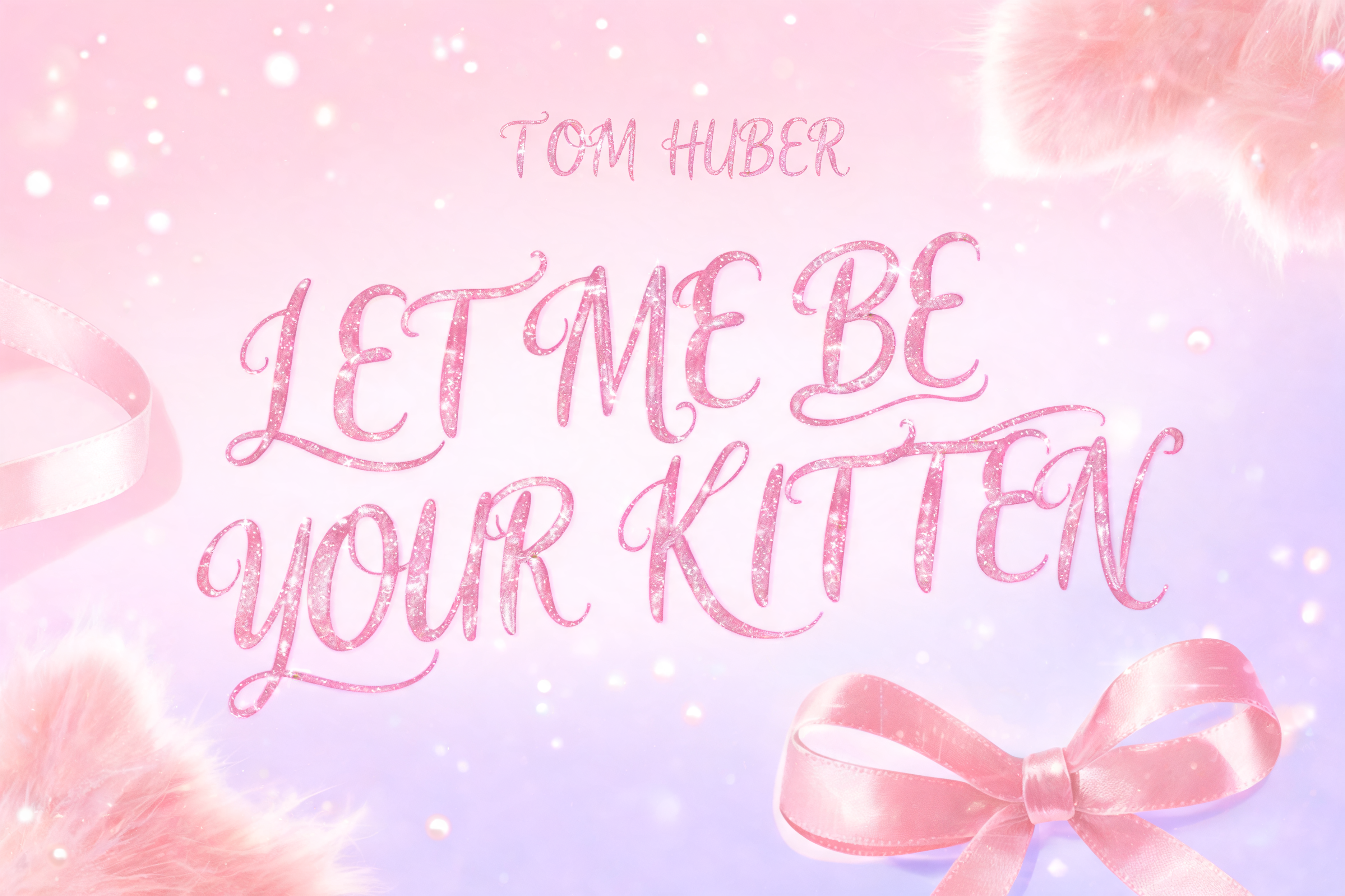 "TOM HUBER LET ME BE YOUR KITTEN" — Cursive Aesthetic text effect