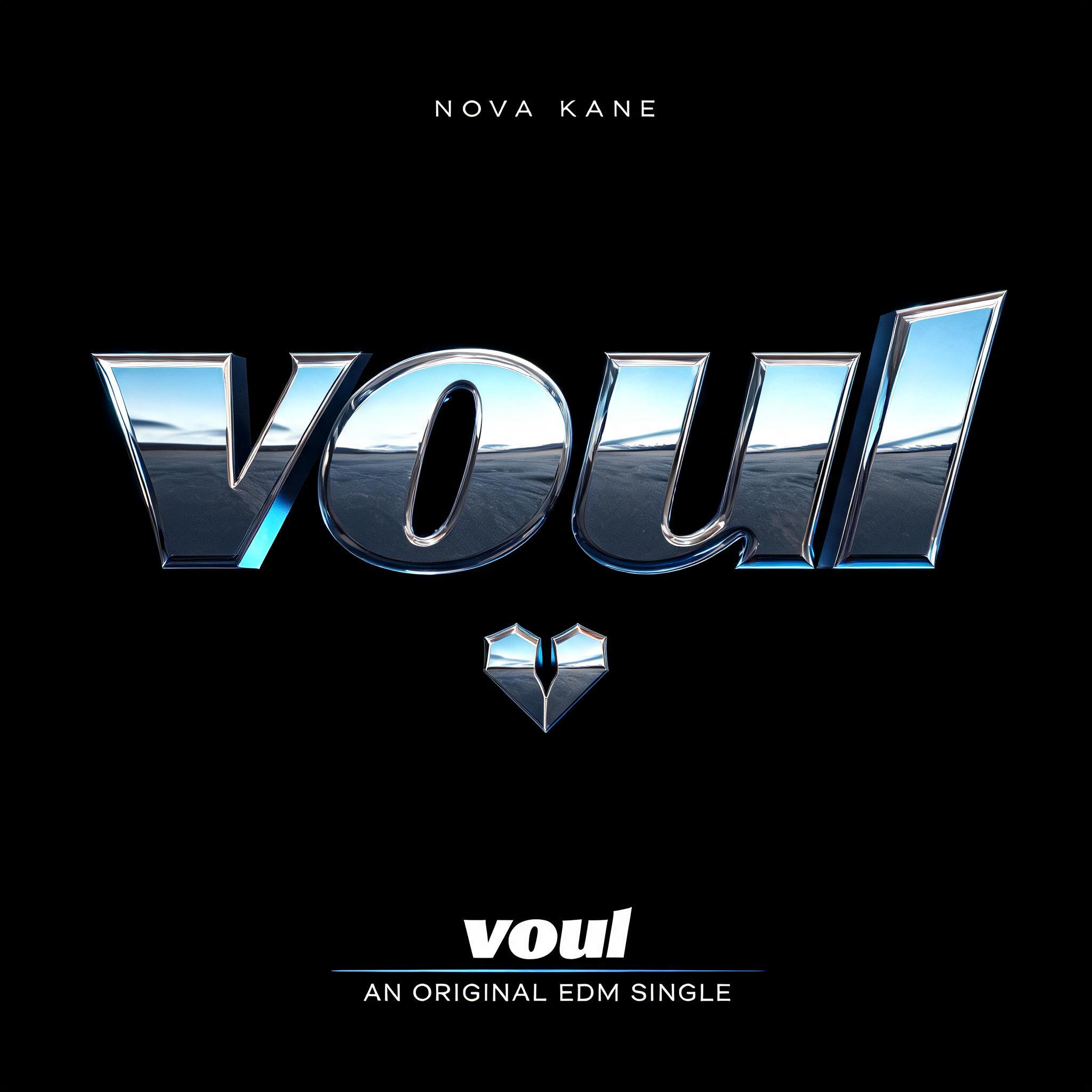 "voul" — Chrome Metal 3d | AI Text Effect Generator