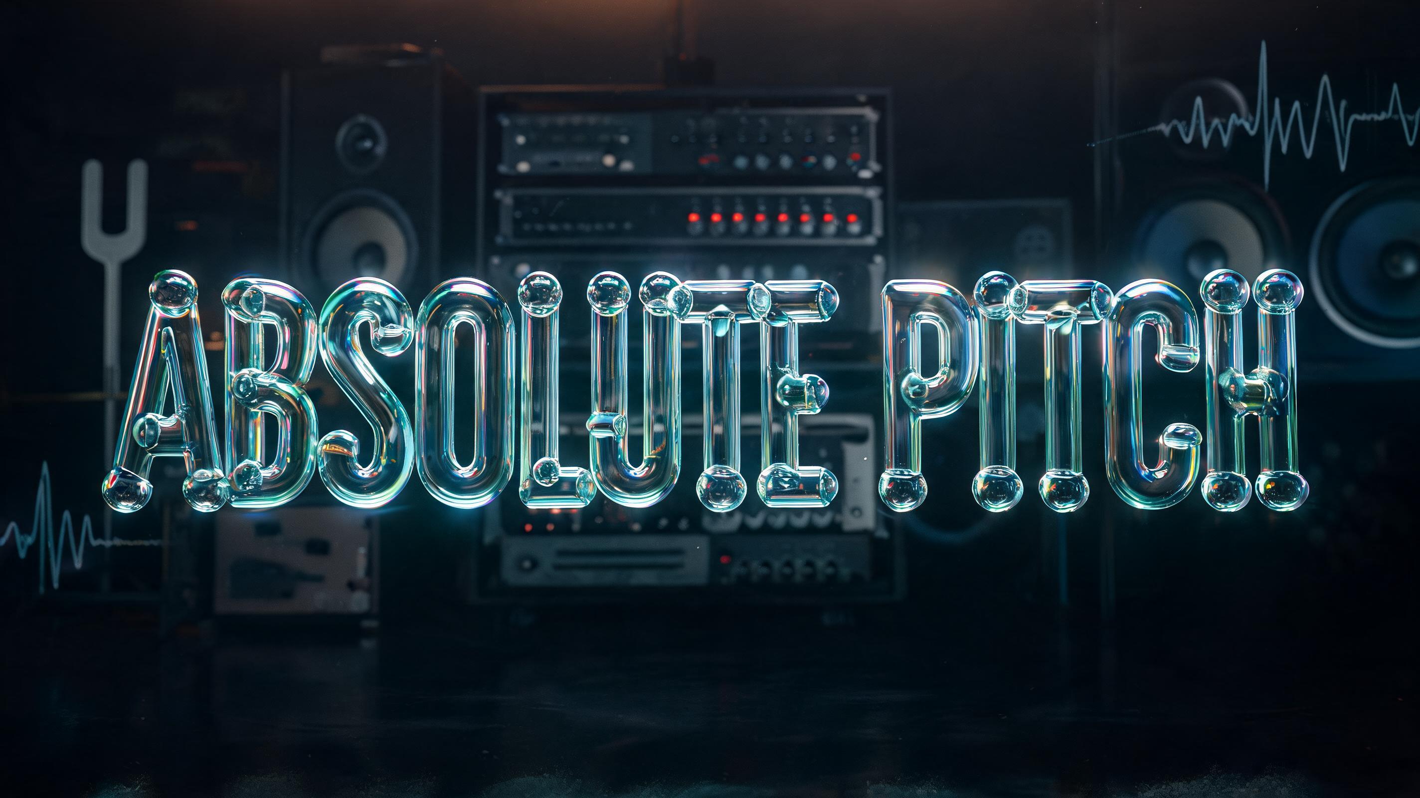 "ABSOLUTE PITCH" — Metallic | AI Text Effect Generator