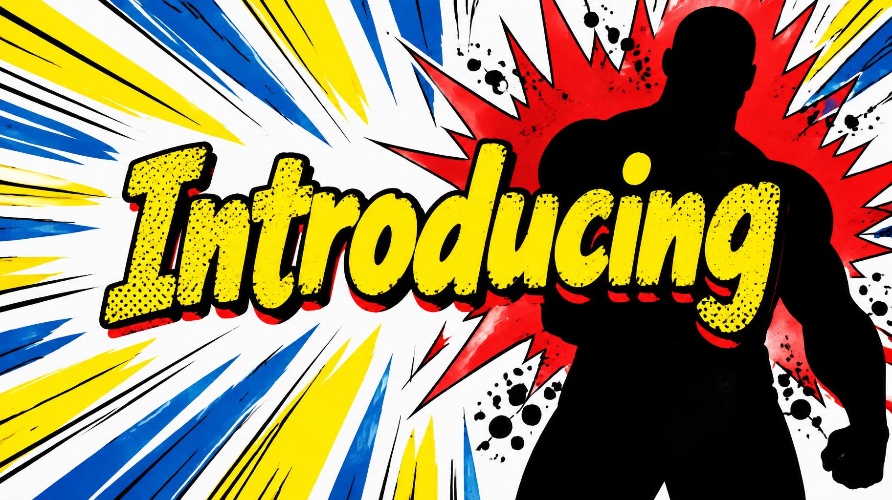 "Introducing" — Comic Book | AI Text Effect Generator