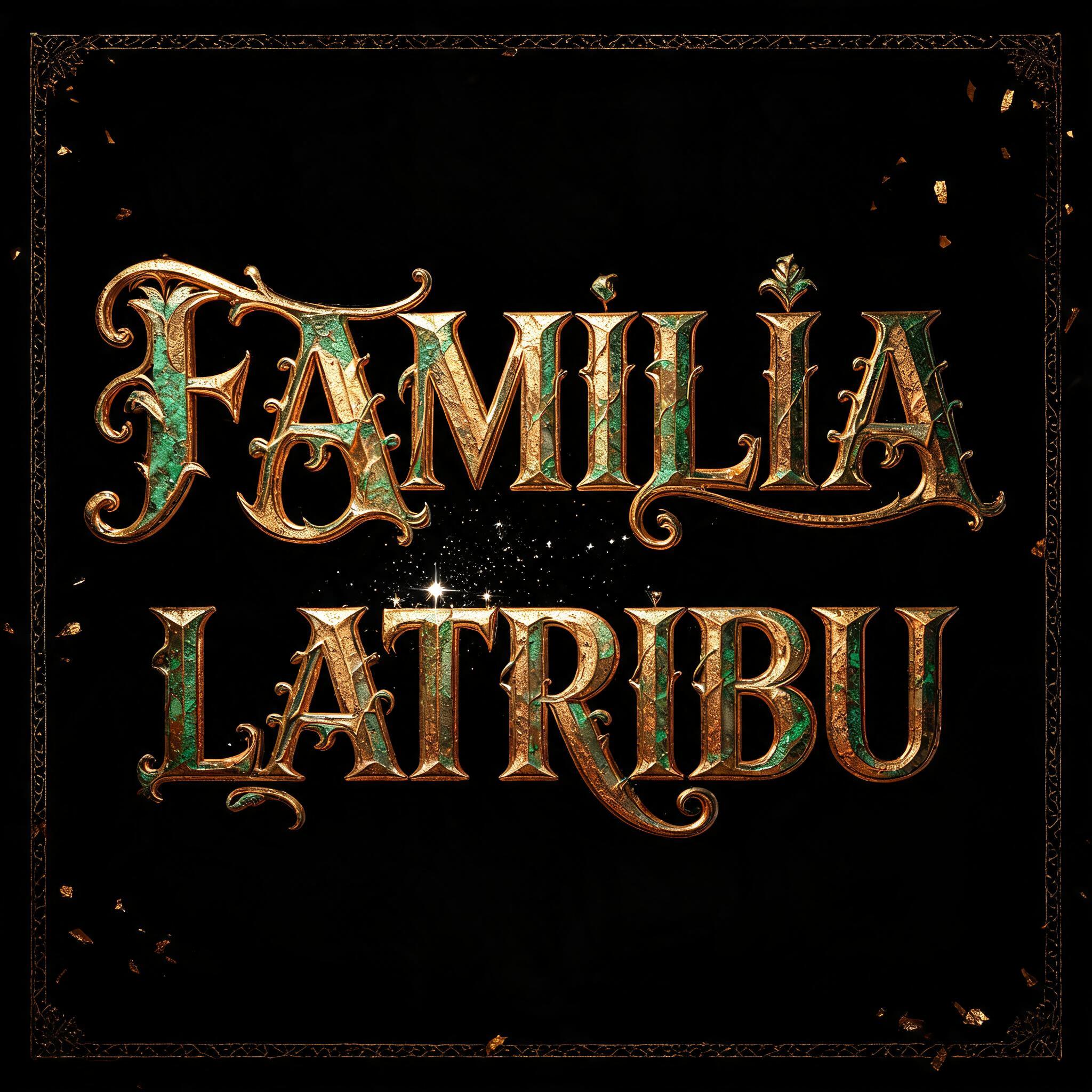 "FAMILIA
LATRIBU" — Luxury Gold | AI Text Effect Generator