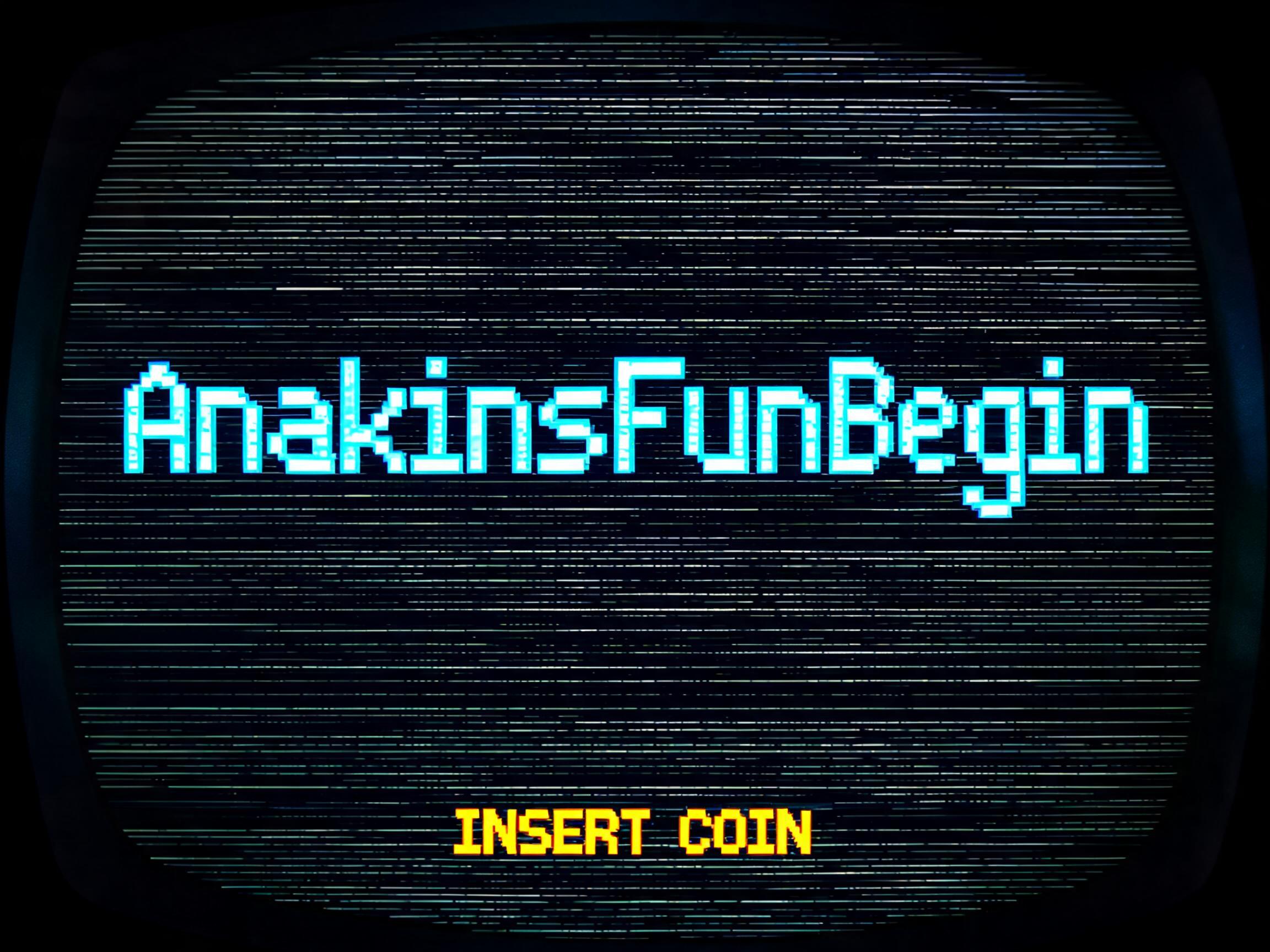 "AnakinsFunBegin" — Pixel Art text effect