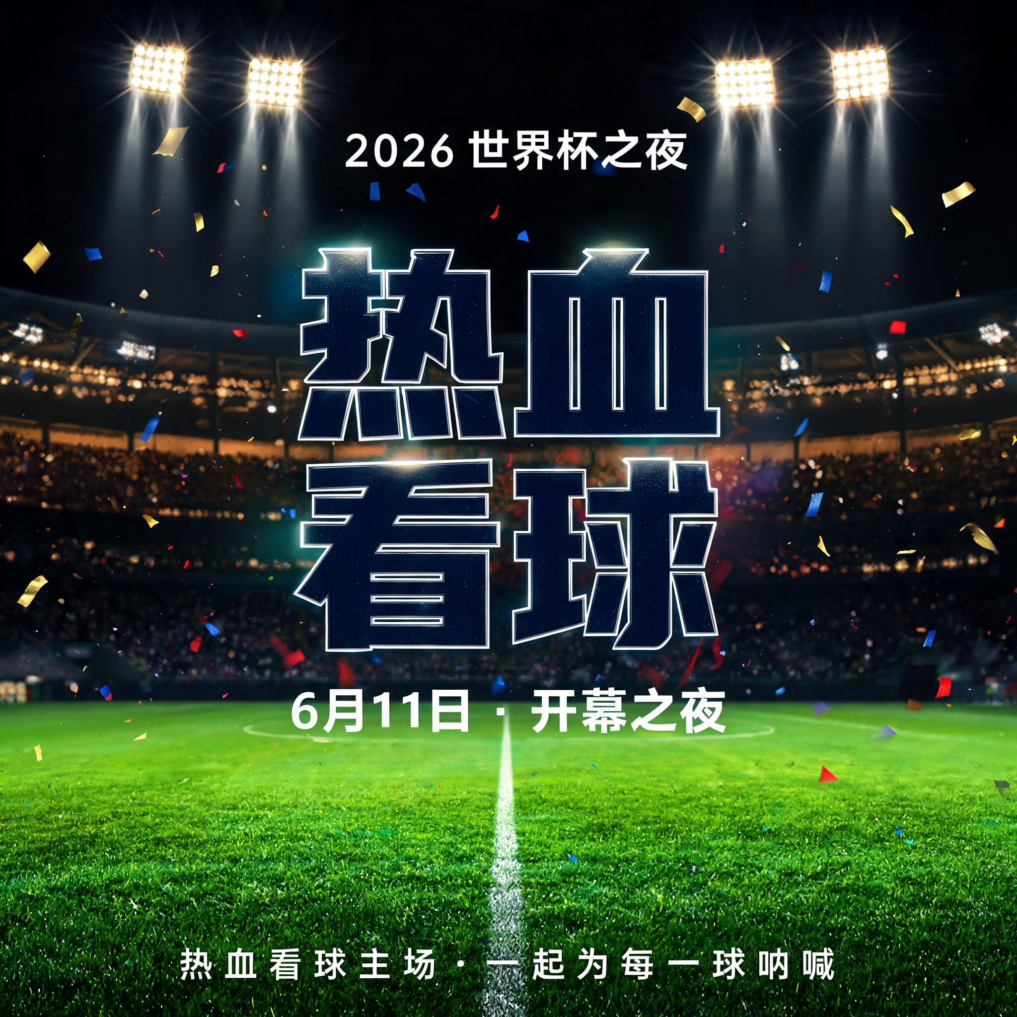 "给球迷会「热血看球」做个世界杯字" — Sports Football | AI Text Effect Generator