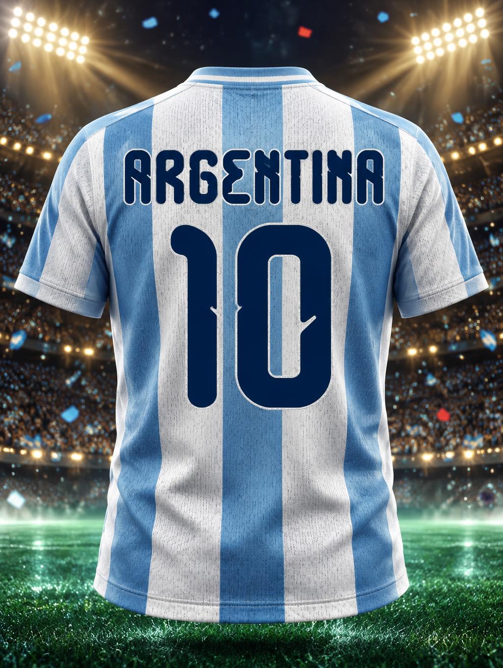 "10
ARGENTINA" — Sports Football | AI Text Effect Generator