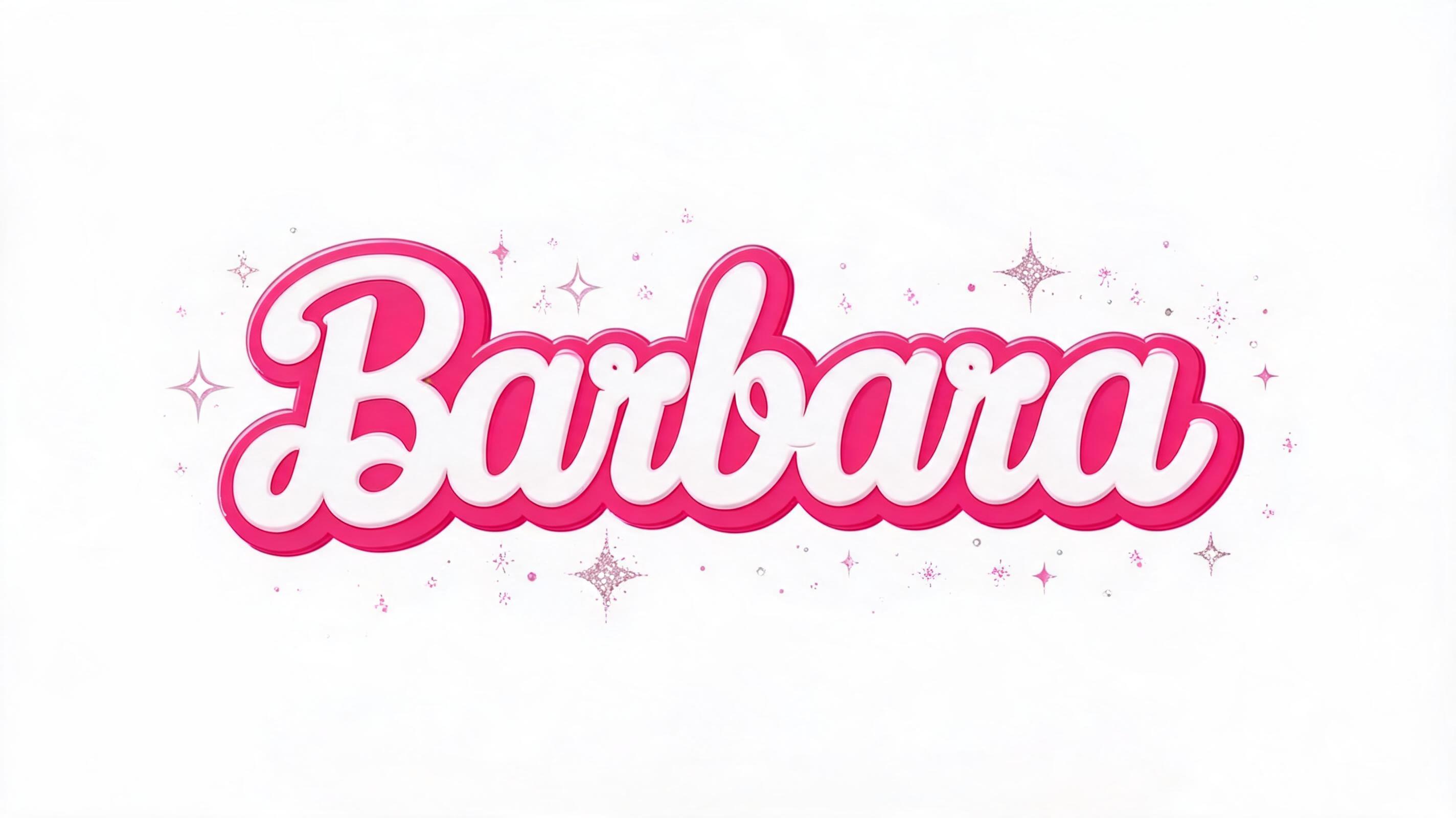 "Barbara
" — Barbie | AI Text Effect Generator