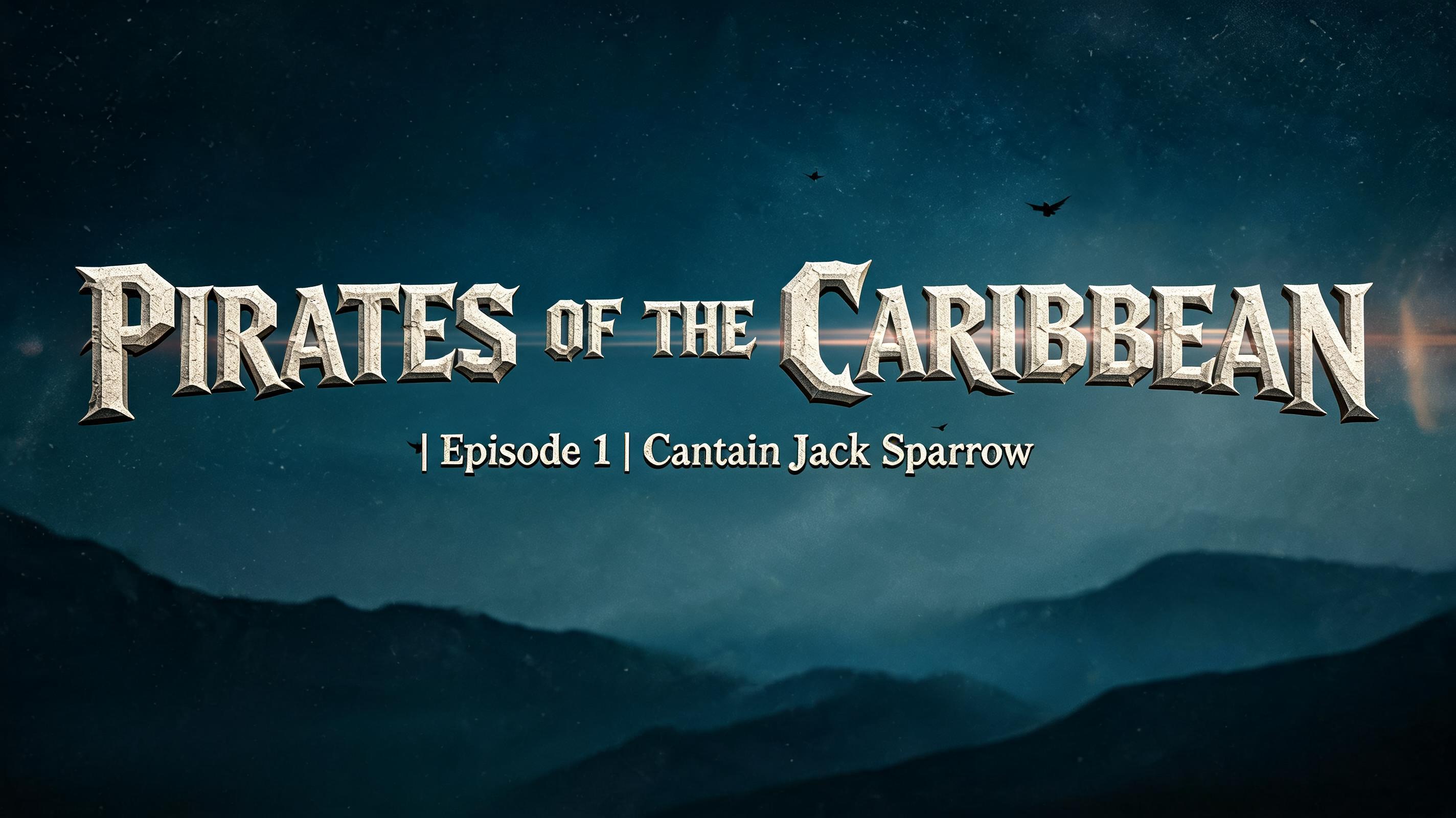 "Pirates of the Caribbean | Episode 1 | Captain Jack Sparrow

" — Cinematic Netflix | AI Text Effect Generator