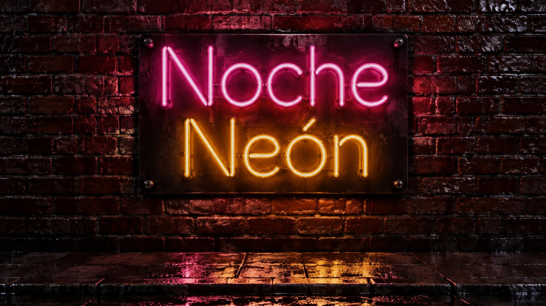 "Noche Neón" — Neon Sign | AI Text Effect Generator