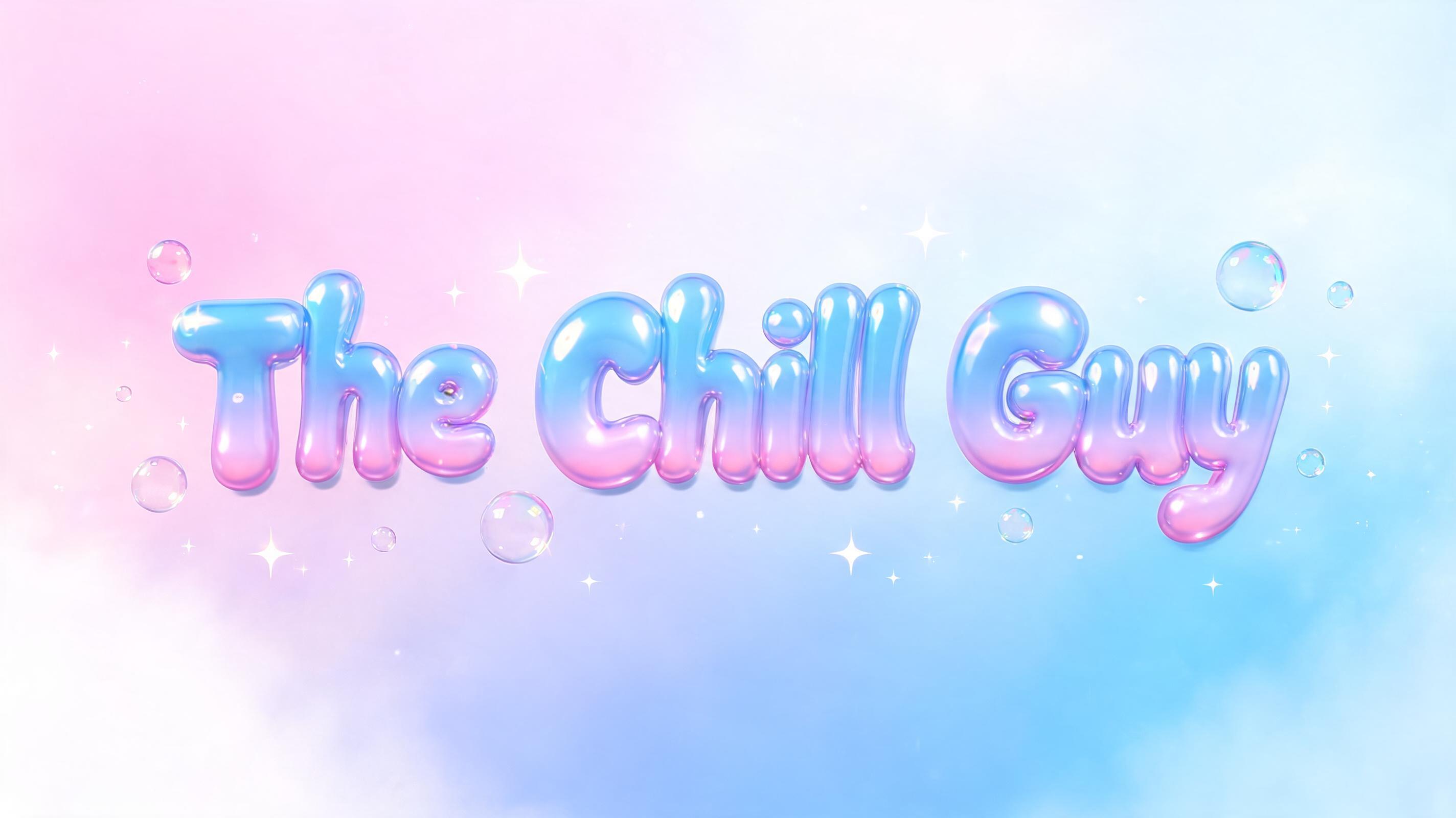 "The Chill Guy" — Bubble | AI Text Effect Generator