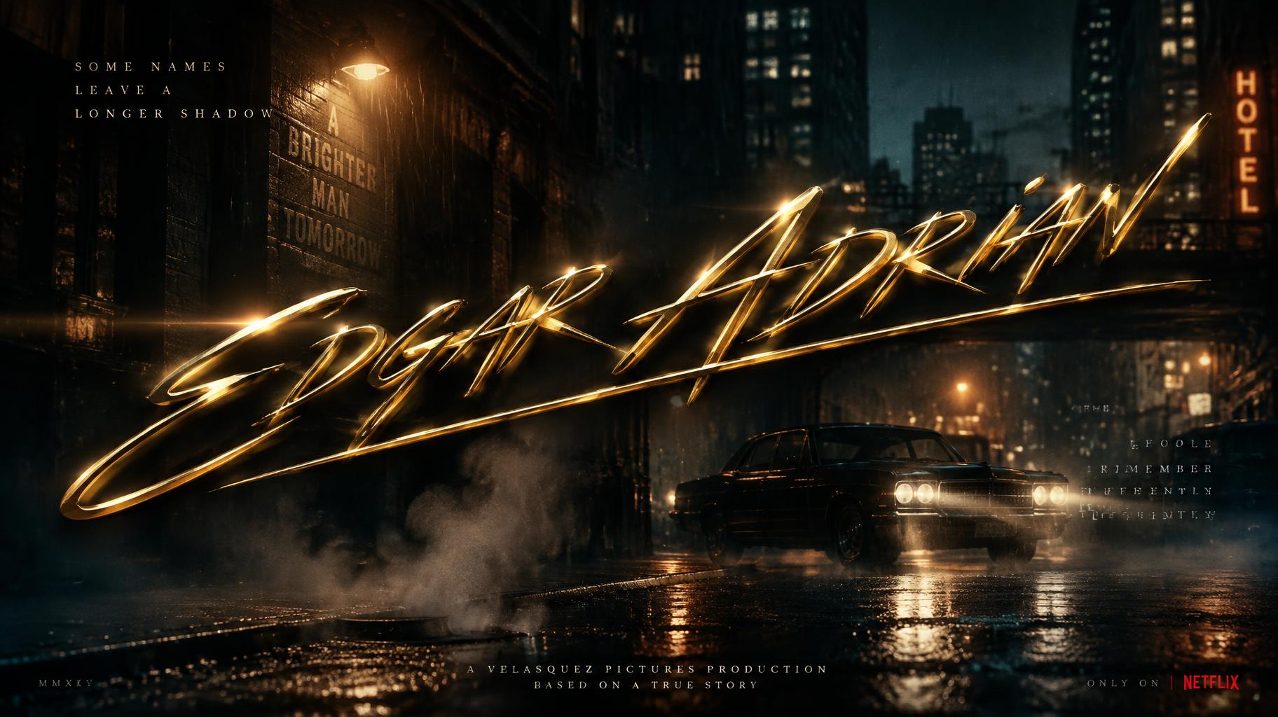 "EDGAR ADRIAN" — Cinematic | AI Text Effect Generator