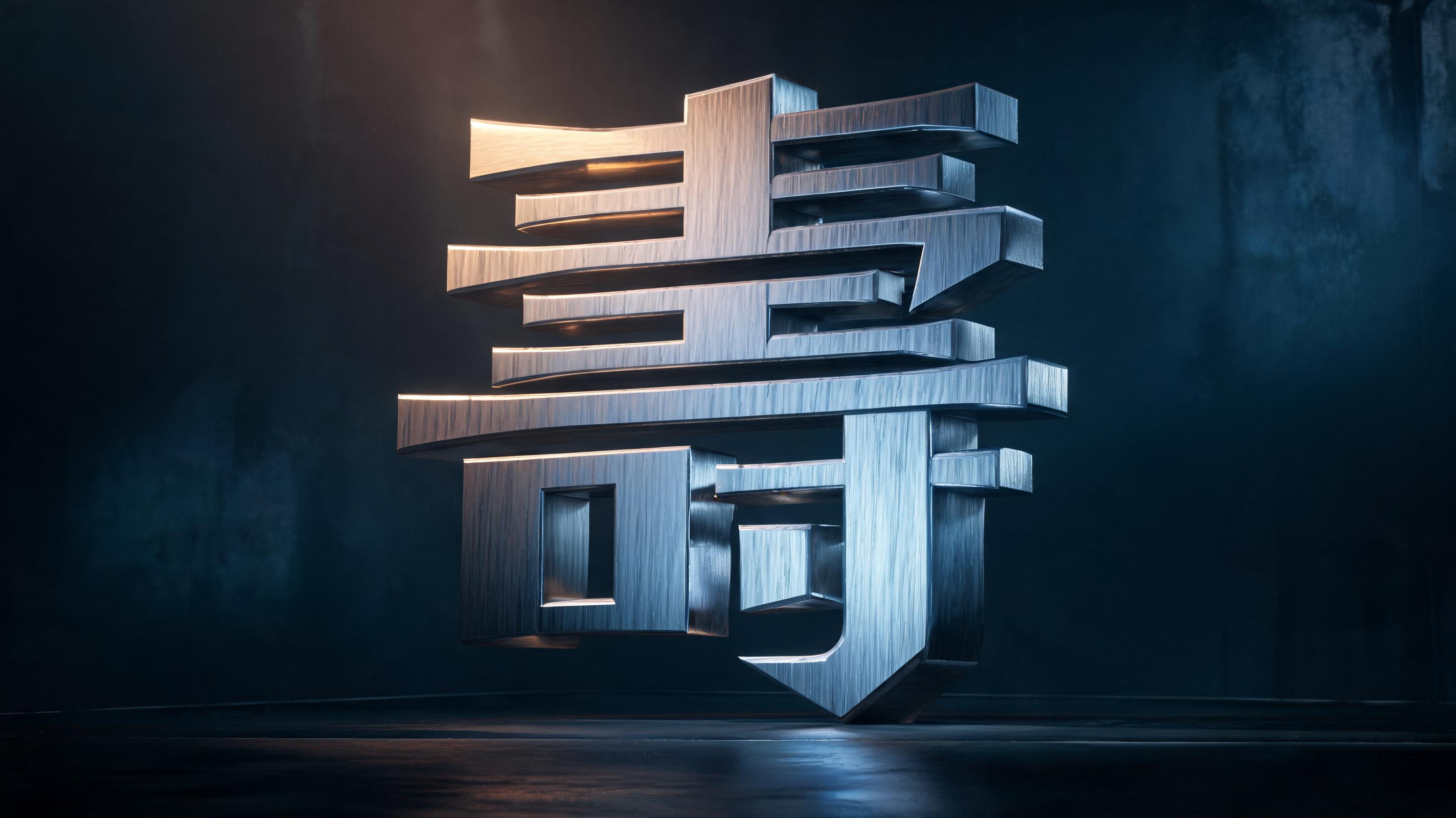 "壽" — Metallic | AI Text Effect Generator