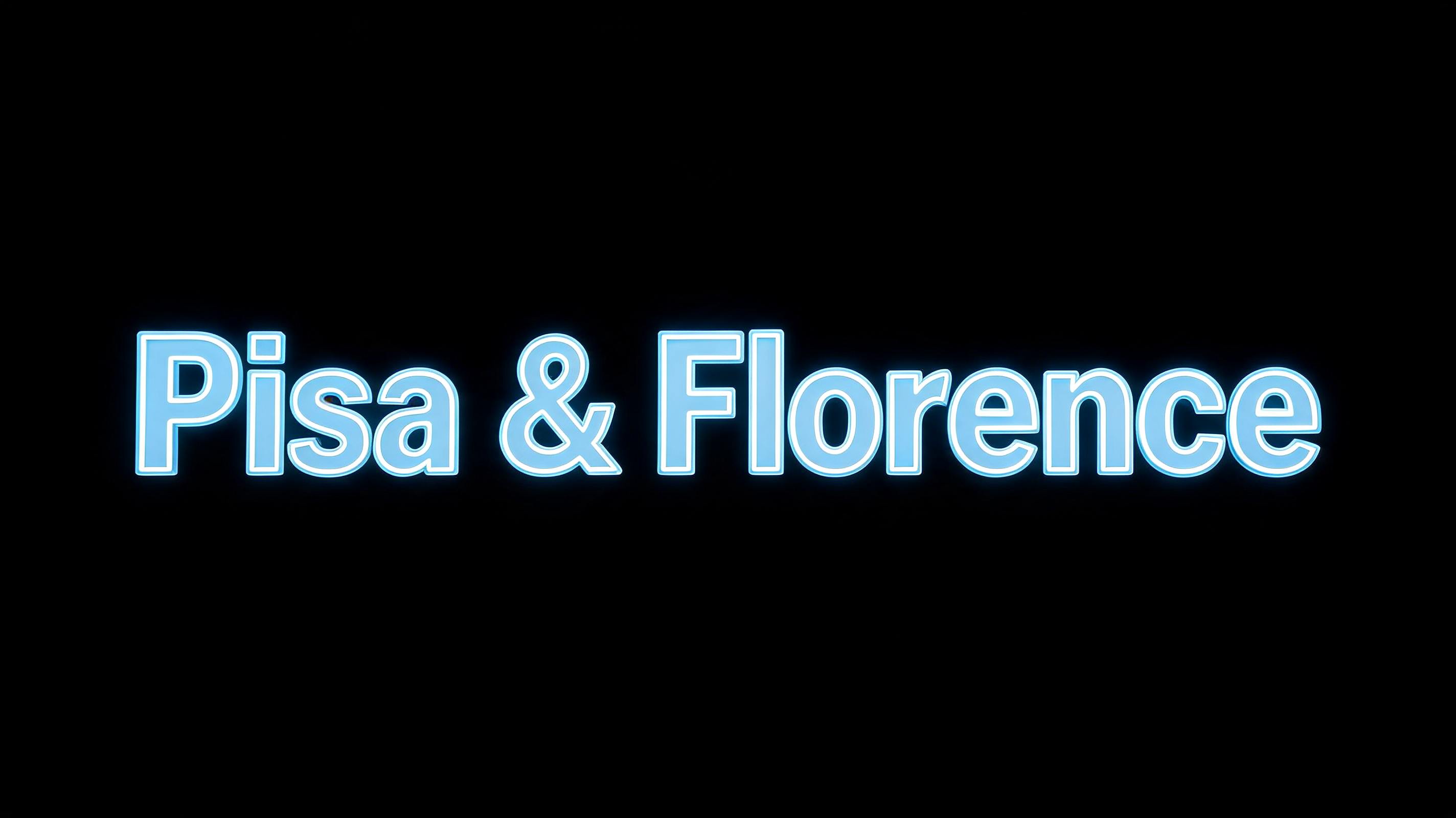 "Pisa & Florence" — Laser Cut | AI Text Effect Generator